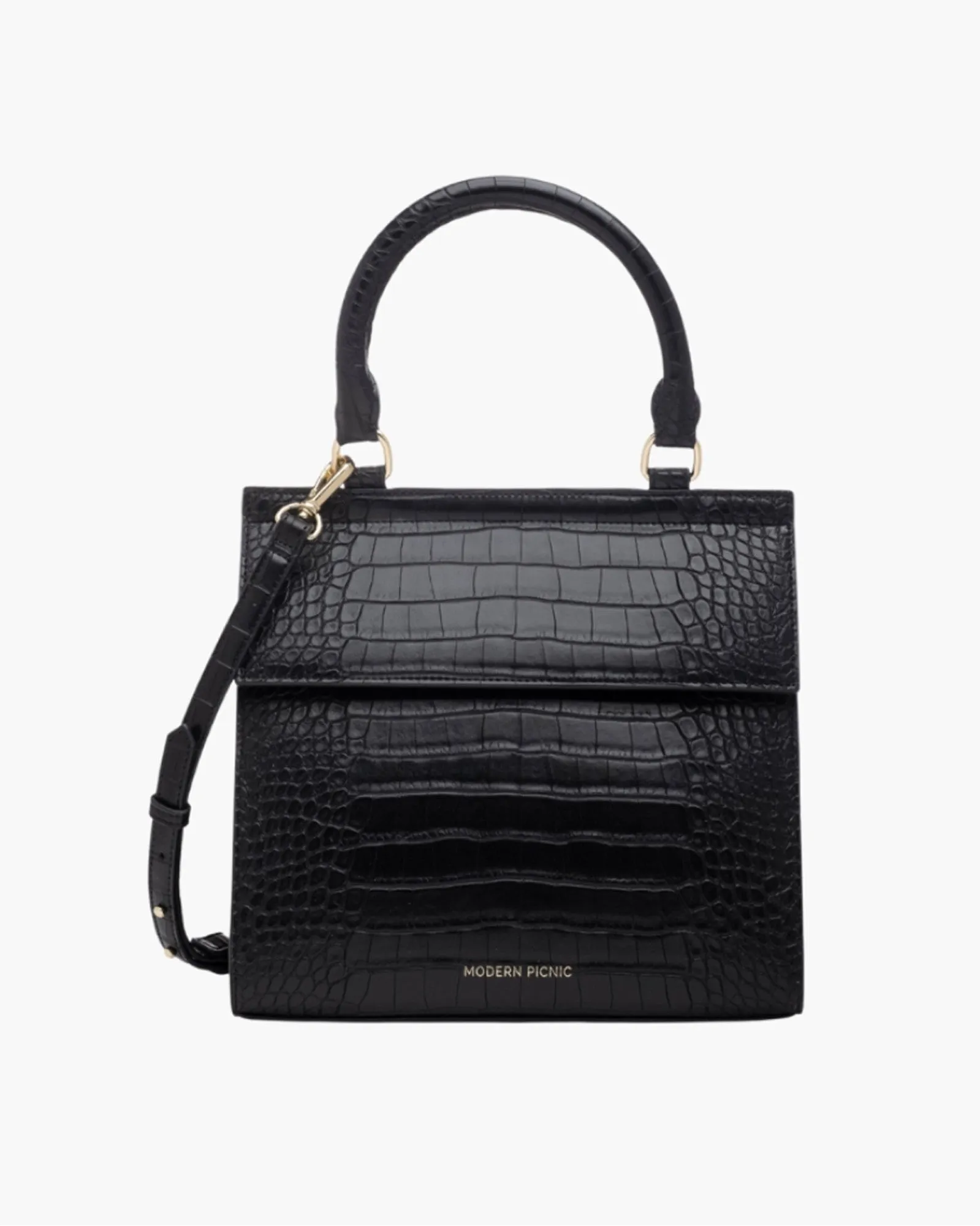 THE LUNCHER - BLACK CROC - PERSONALIZED sold by Modern Picnic