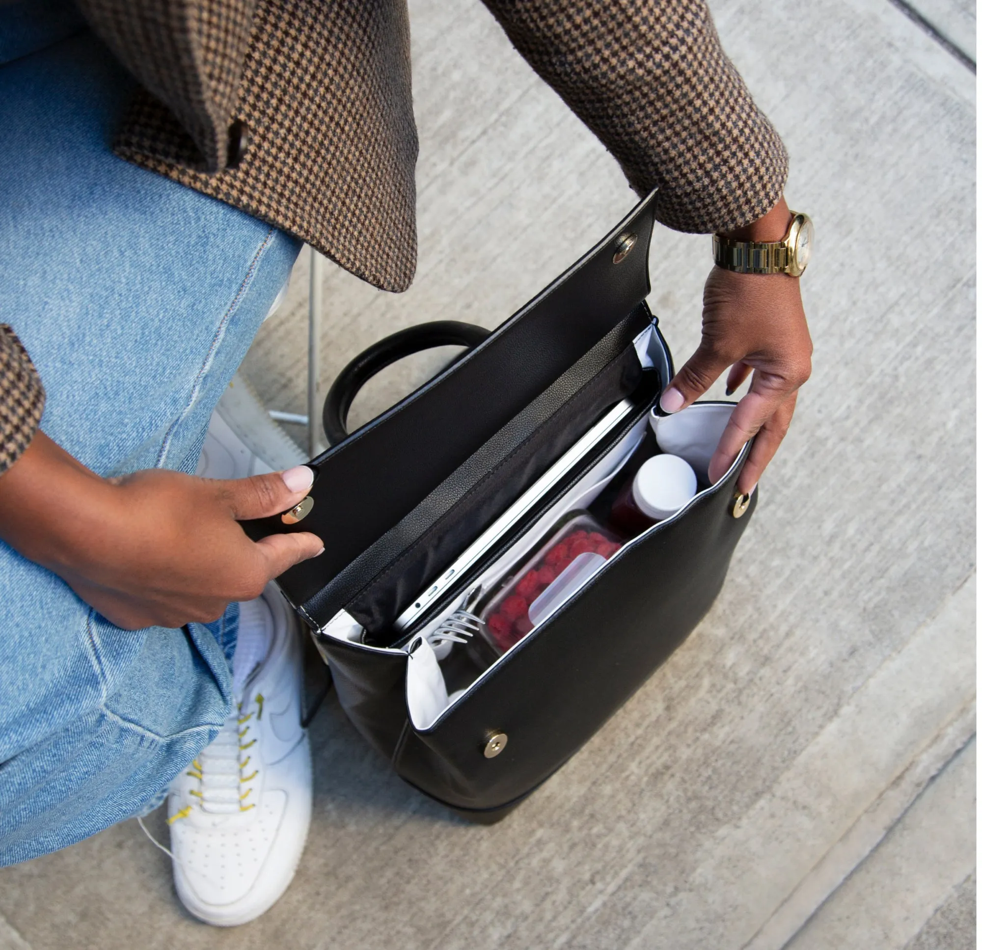 THE BACKPACK - BLACK - PERSONALIZED sold by Modern Picnic product image thumbnail 5