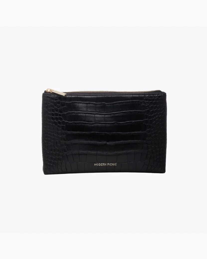 THE SNACKER - BLACK CROC - PERSONALIZED sold by Modern Picnic