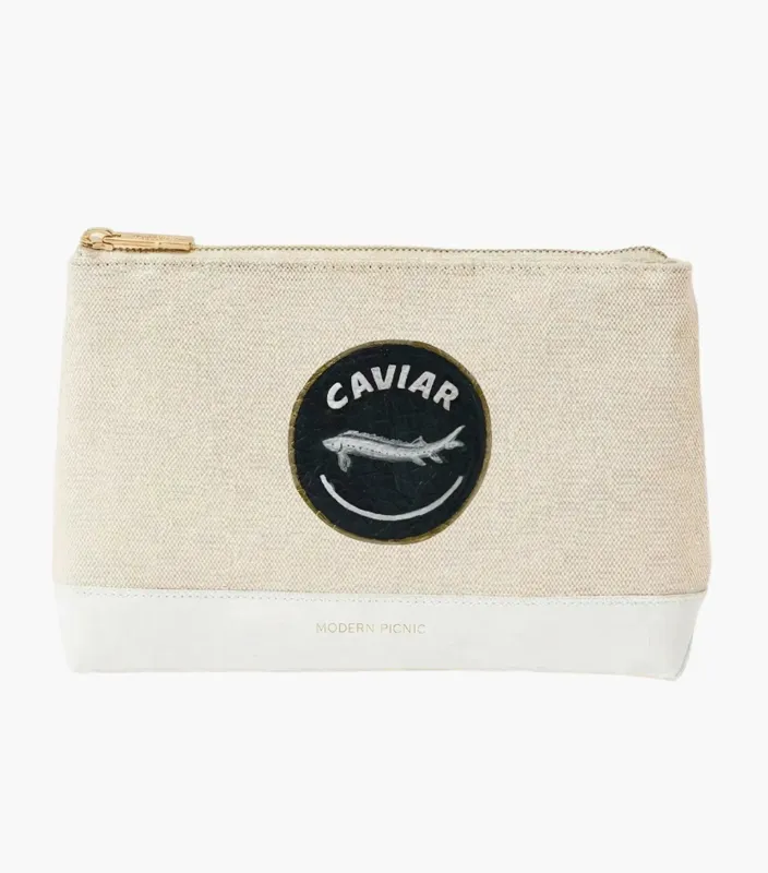 THE SNACKER - WHITE CANVAS CAVIAR made by Modern Picnic