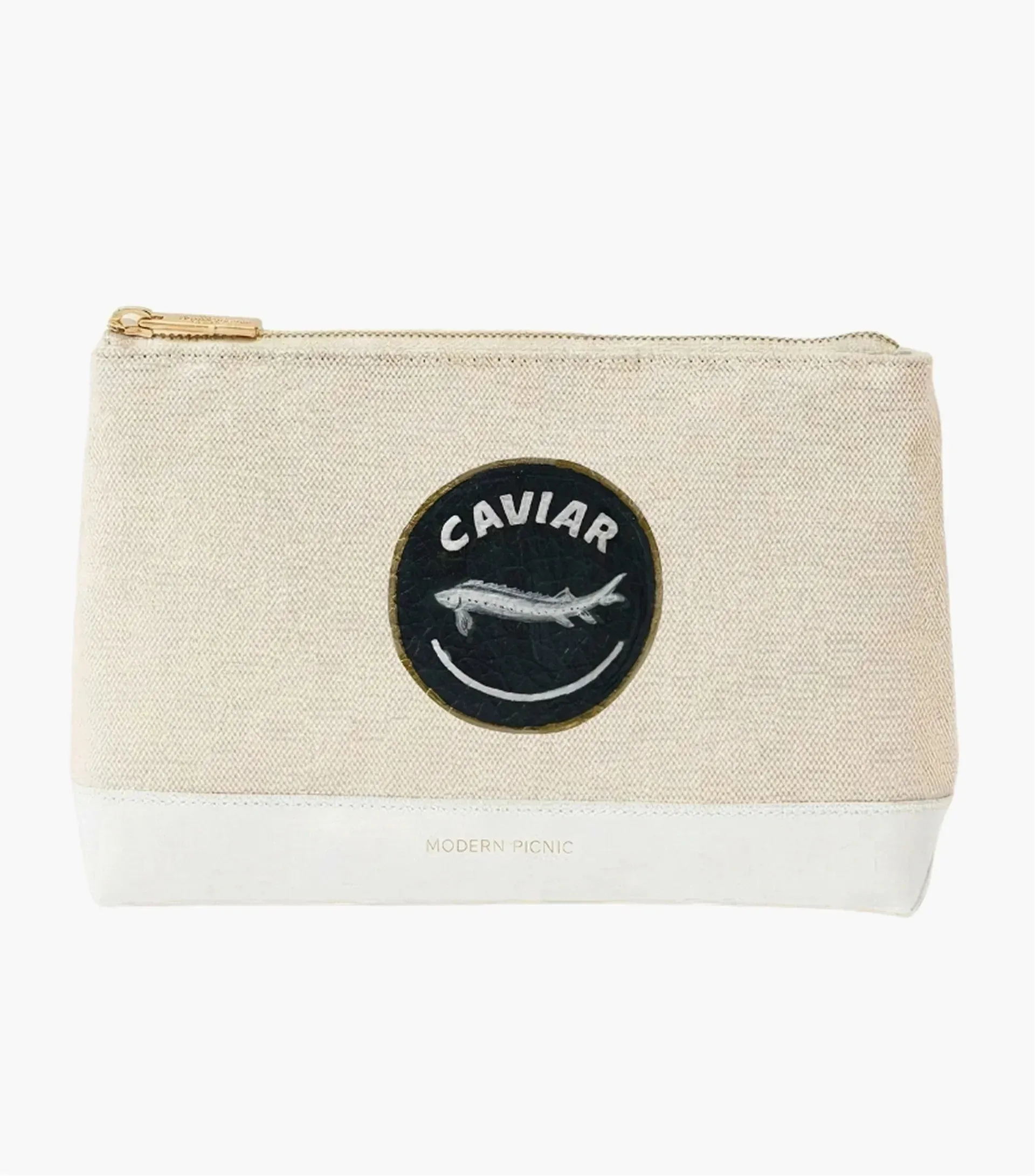 THE SNACKER - WHITE CANVAS CAVIAR sold by Modern Picnic