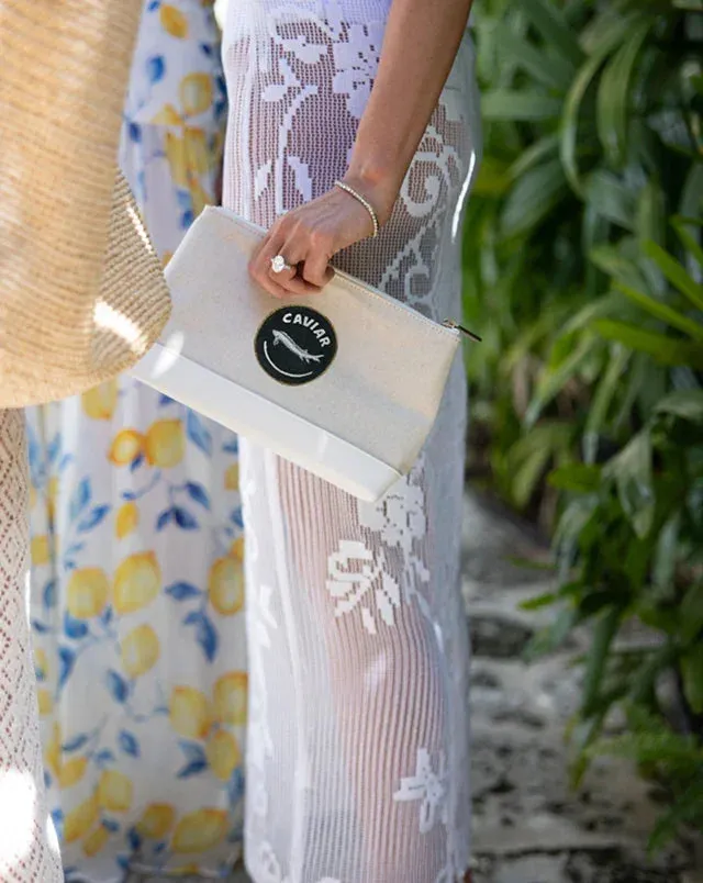 THE SNACKER - WHITE CANVAS CAVIAR sold by Modern Picnic product image thumbnail 4