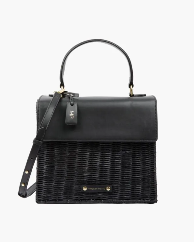 THE LUNCHER - BLACK WICKER sold by Modern Picnic