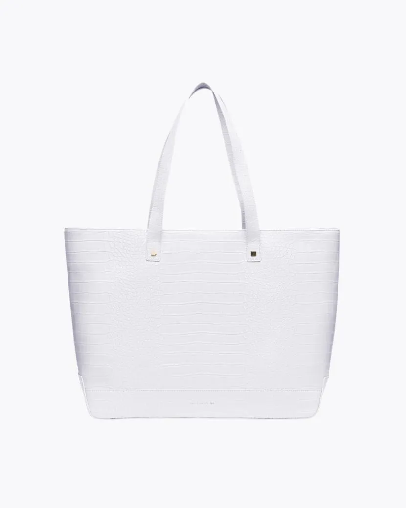 SAMPLE SALE | THE TOTE - WHITE CROC sold by Modern Picnic