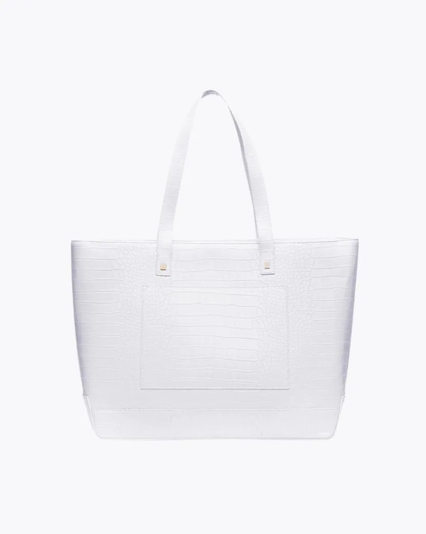 SAMPLE SALE | THE TOTE - WHITE CROC sold by Modern Picnic product image thumbnail 3