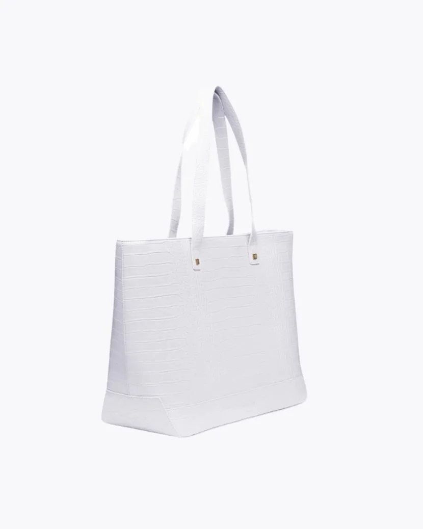 SAMPLE SALE | THE TOTE - WHITE CROC sold by Modern Picnic product image thumbnail 2