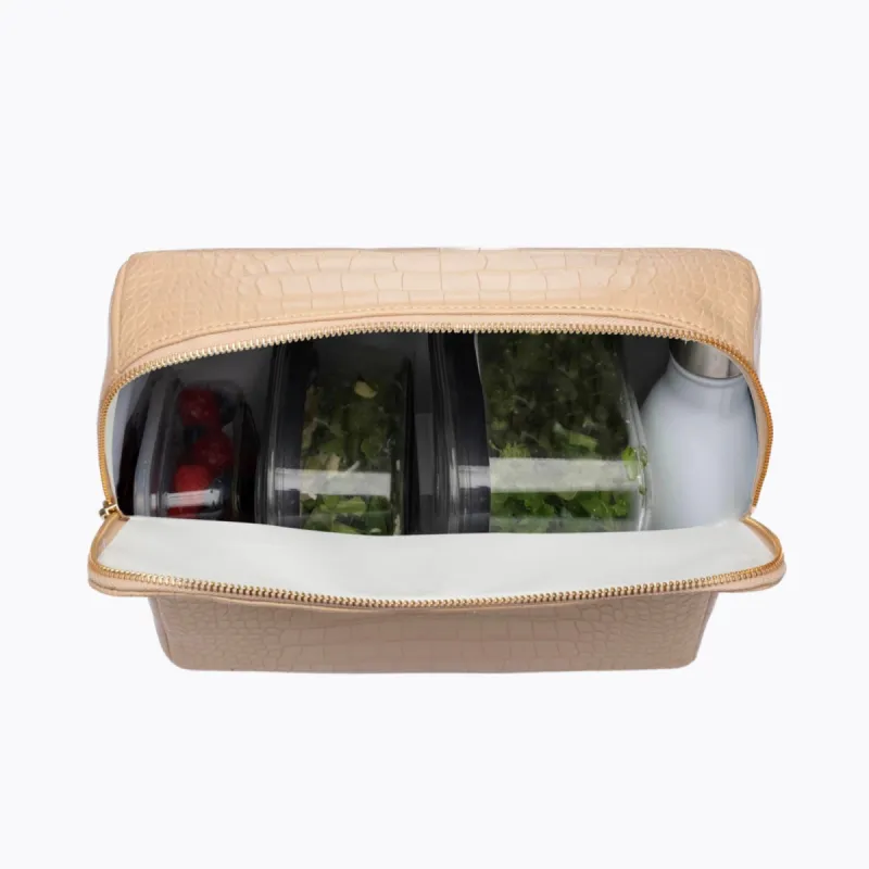 THE POUCH - CREAM CROC sold by Modern Picnic