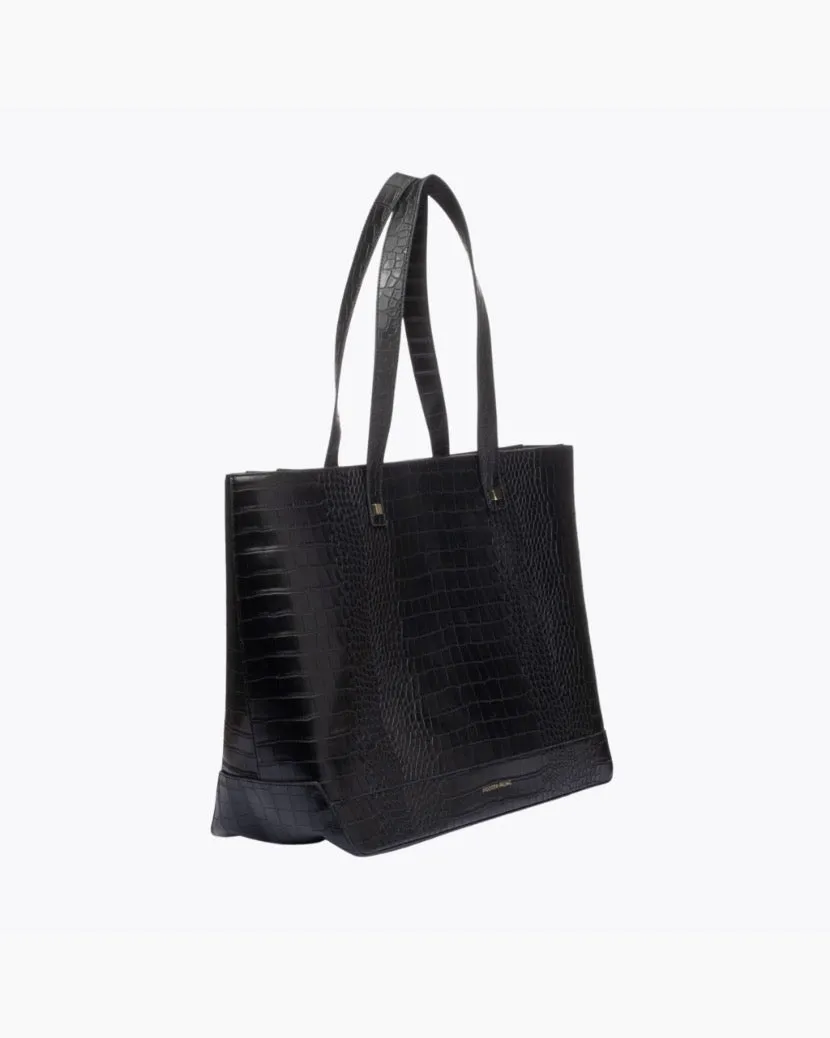 SAMPLE SALE | THE TOTE - BLACK CROC sold by Modern Picnic product image thumbnail 2
