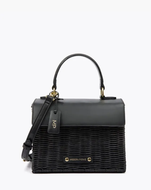 THE WICKER MINI - BLACK WICKER sold by Modern Picnic