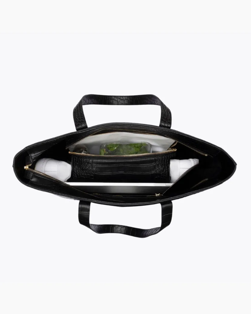 THE TOTE - BLACK CROC sold by Modern Picnic product image thumbnail 4