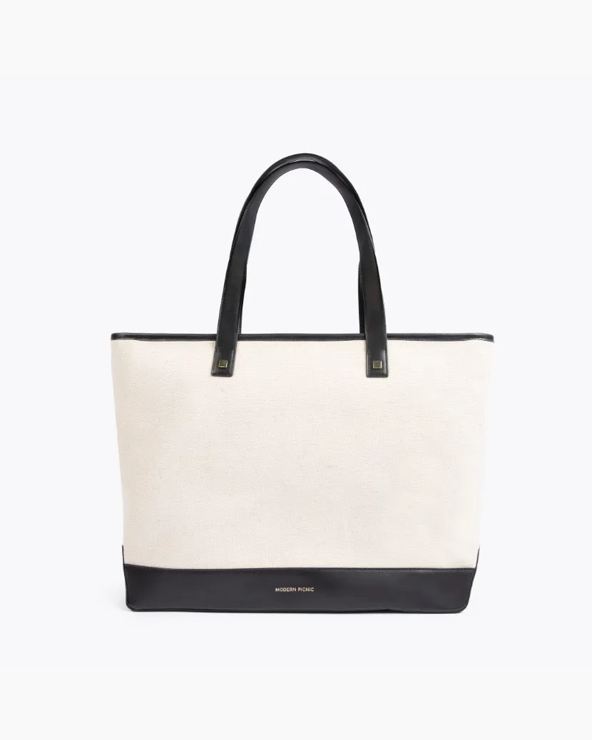 THE TOTE - BLACK CANVAS sold by Modern Picnic