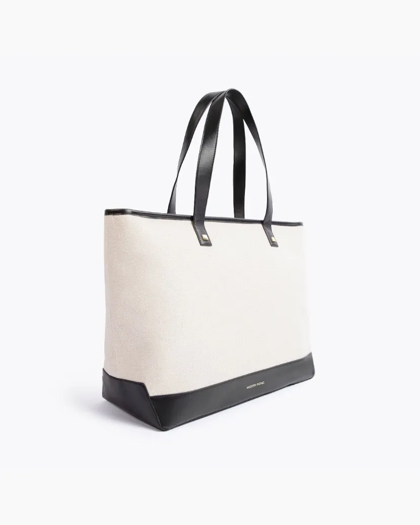 THE TOTE - BLACK CANVAS sold by Modern Picnic product image thumbnail 2