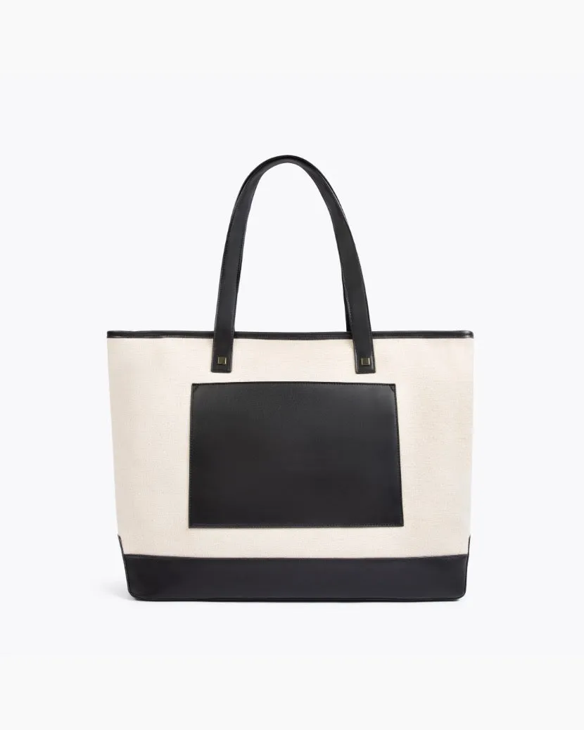 THE TOTE - BLACK CANVAS sold by Modern Picnic product image thumbnail 3