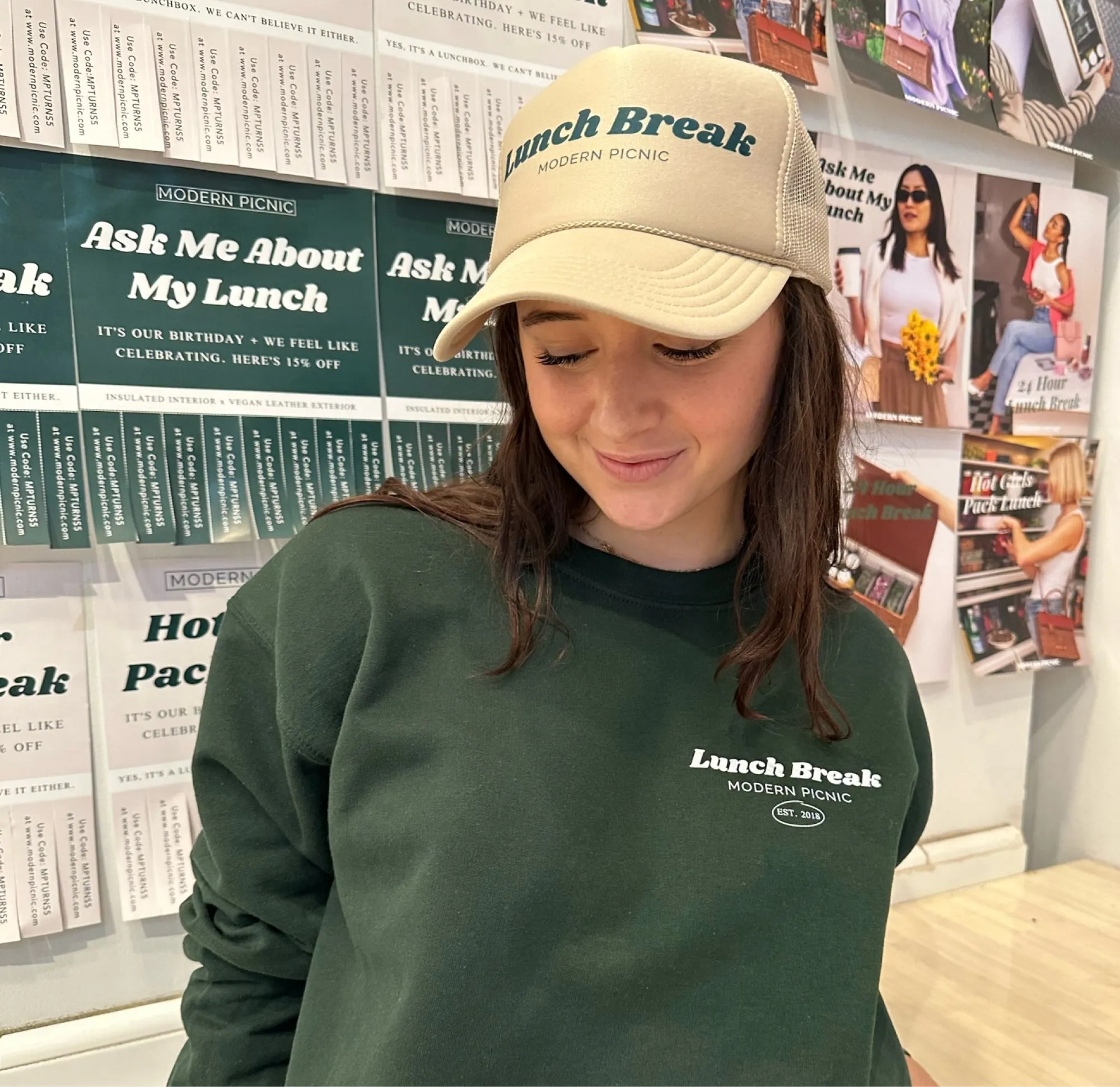 THE BIRTHDAY TRUCKER HAT sold by Modern Picnic product image thumbnail 3