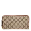 Gucci GG Supreme Zip Top Continental Wallet sold by Overstock