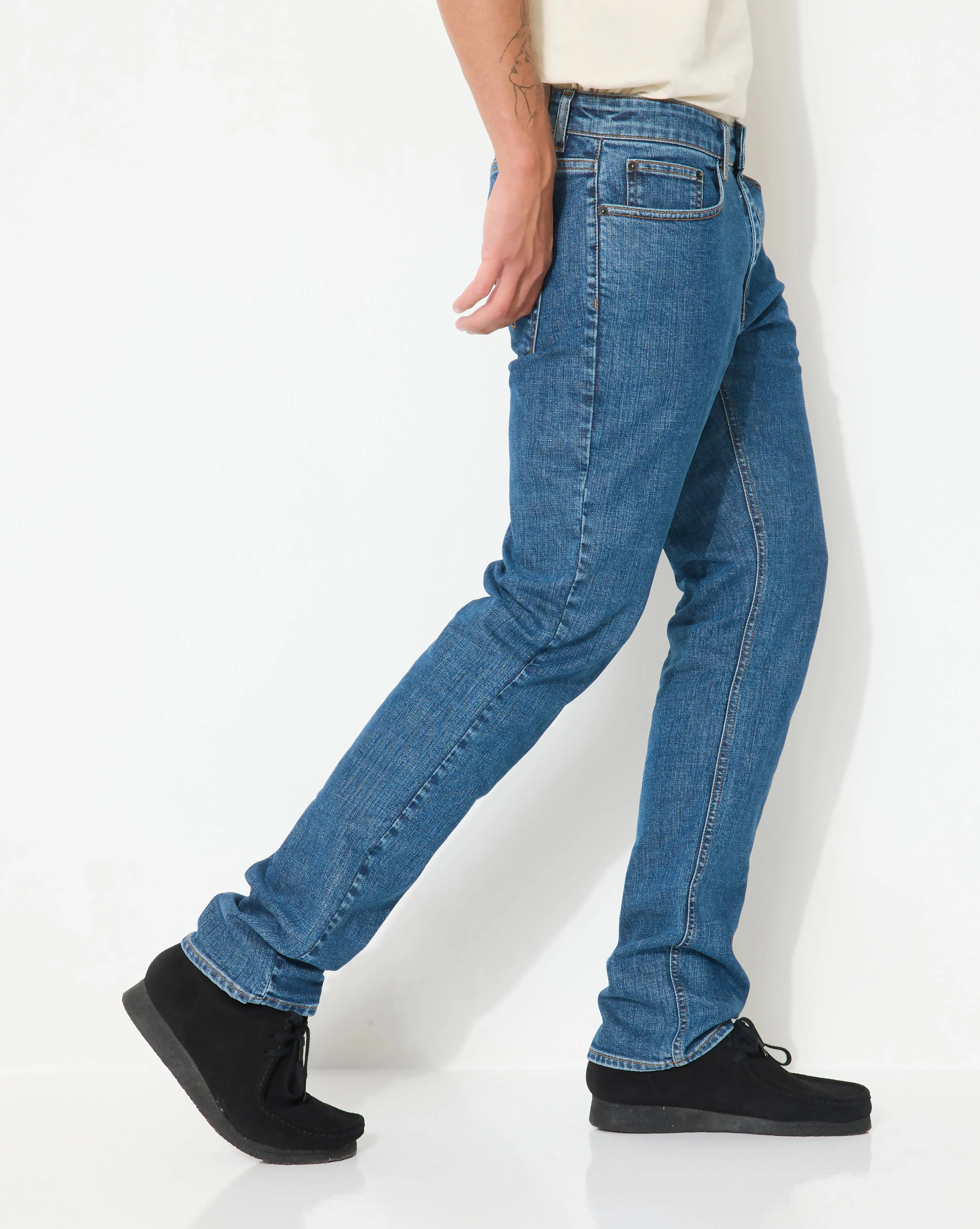 MARINEBLAUE JEANS AUS GERADEEM DENIM sold by Chevignon product image thumbnail 5