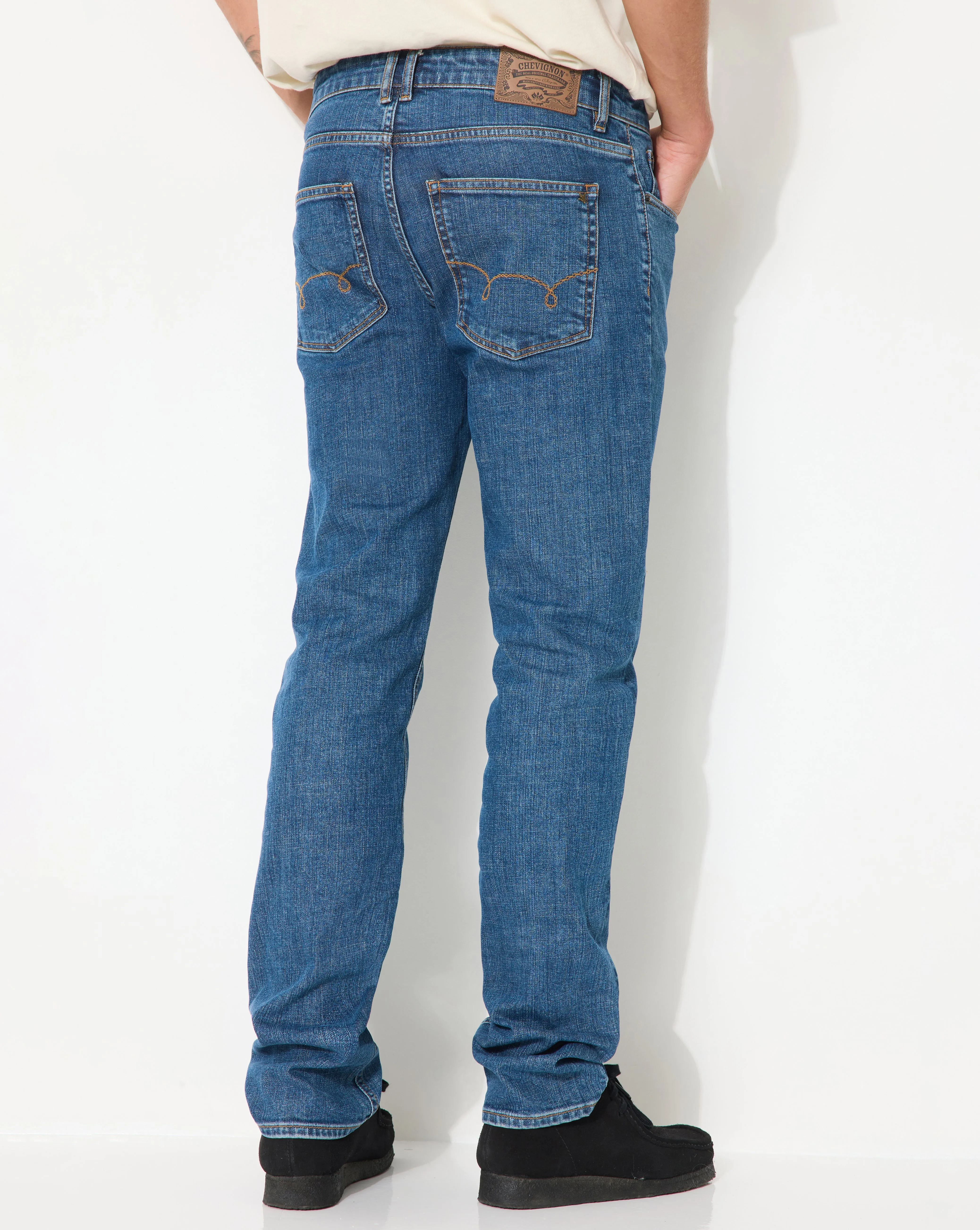 MARINEBLAUE JEANS AUS GERADEEM DENIM sold by Chevignon product image thumbnail 3