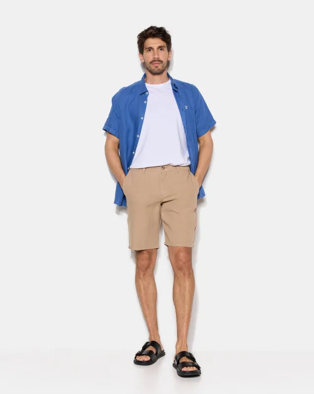 LEINEN-SHORTS BEIGE made by Chevignon