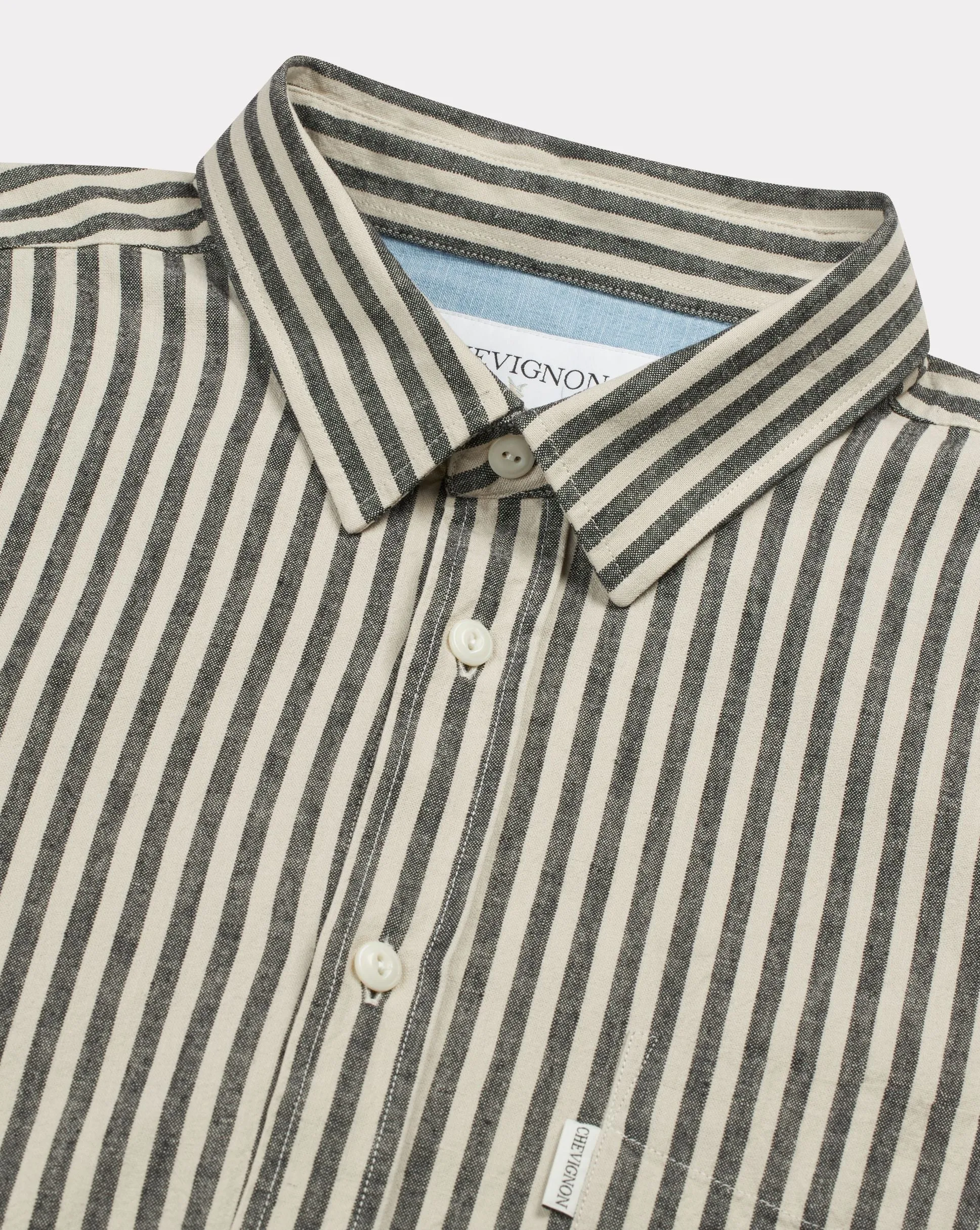 GRAUES STREIFEN-TASCHENHEMD sold by Chevignon product image thumbnail 5