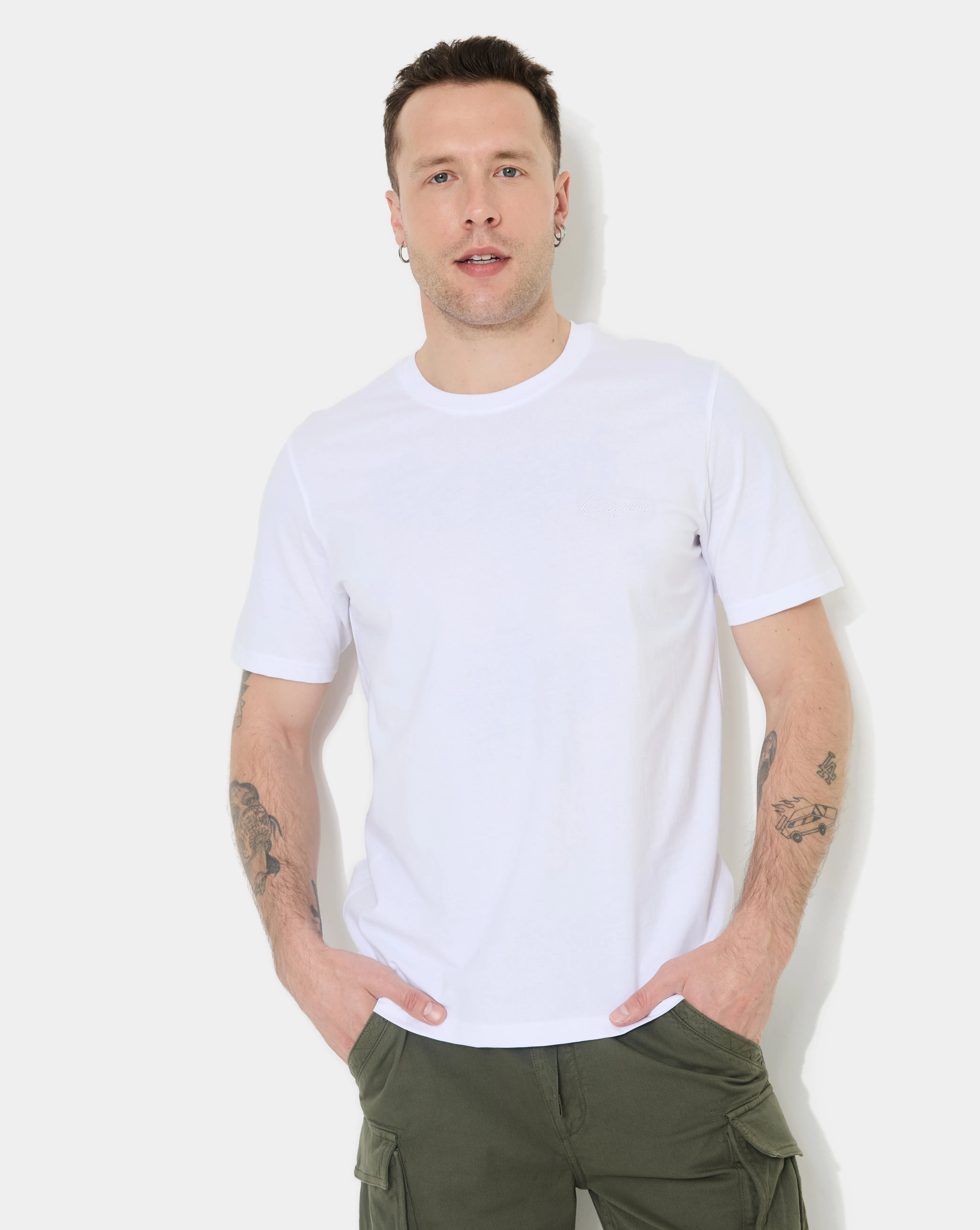 T-SHIRT TEE CUSTOM BLANC sold by Chevignon