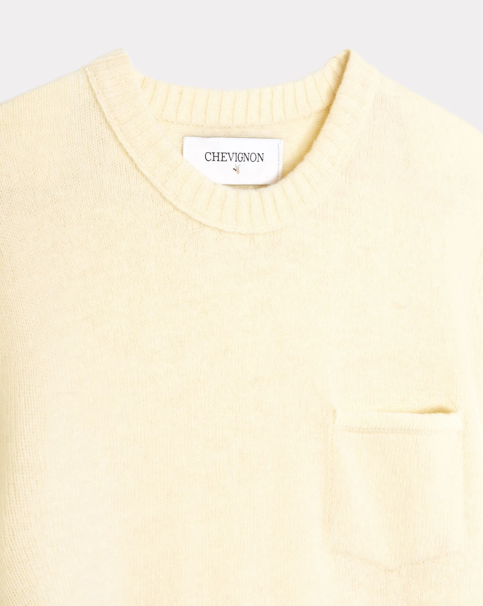 ECRU-PULLOVER AUS WOLLE MIT TASCHEN sold by Chevignon product image thumbnail 4