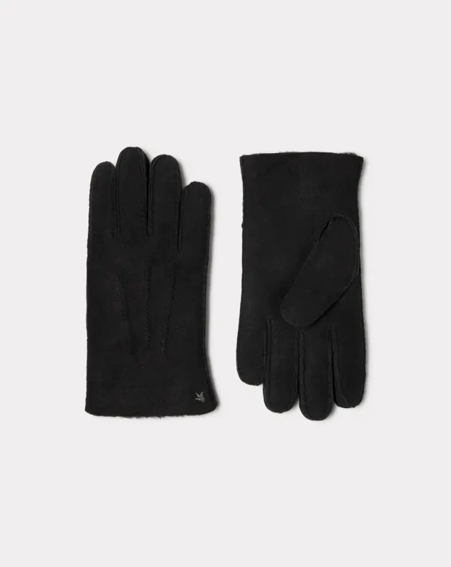 GANTS COSY EN CUIR NOIR made by Chevignon