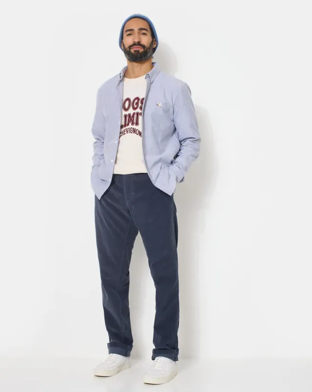 CHINO VELOURS BLEU MARINE made by Chevignon
