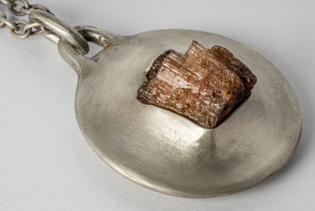 Morphed Disk Necklace (60mm, Rubellite, DA+RBL) sold by Parts of Four