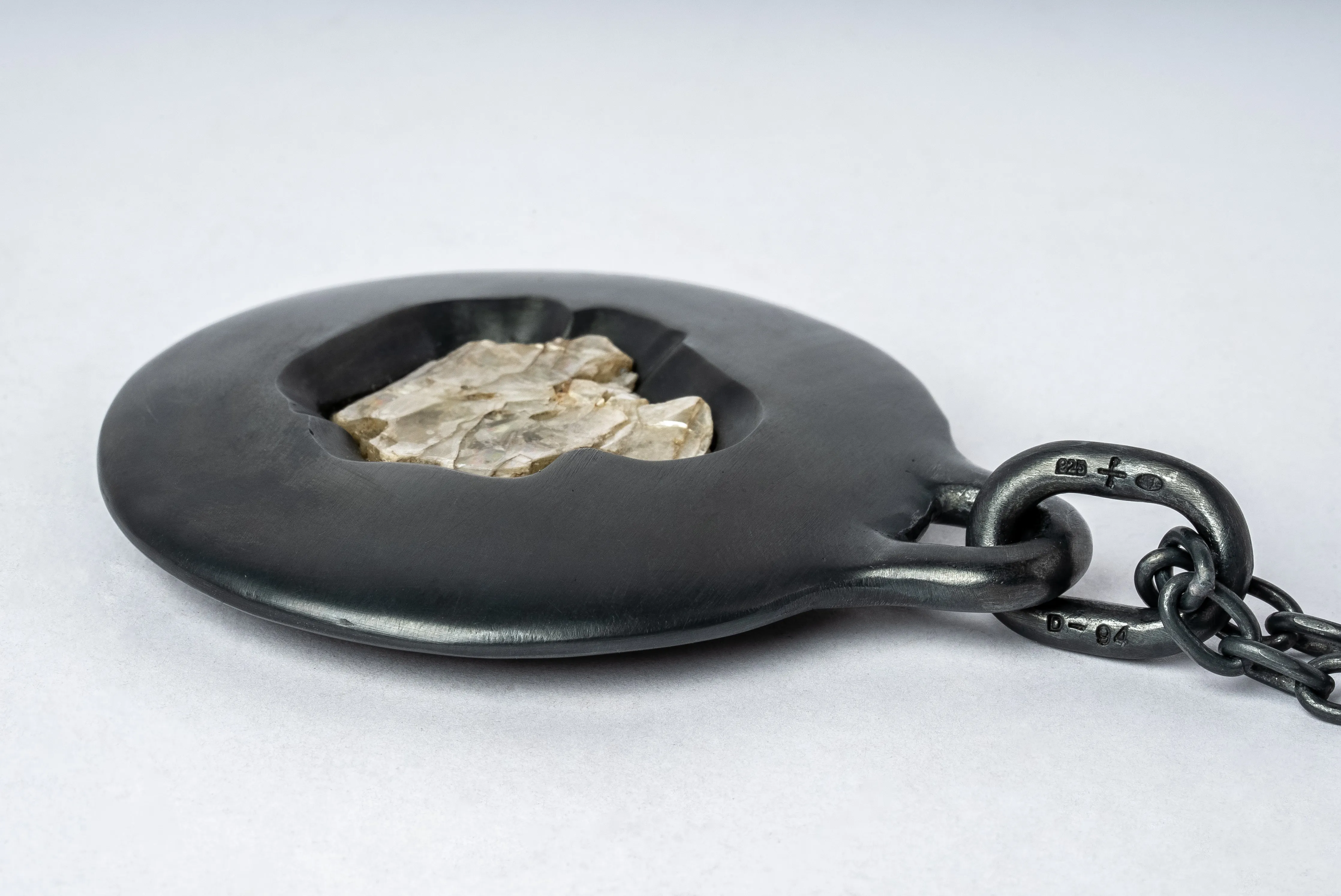 Morphed Disk Necklace (60mm, Apatite, KA+APA) sold by Parts of Four product image thumbnail 3