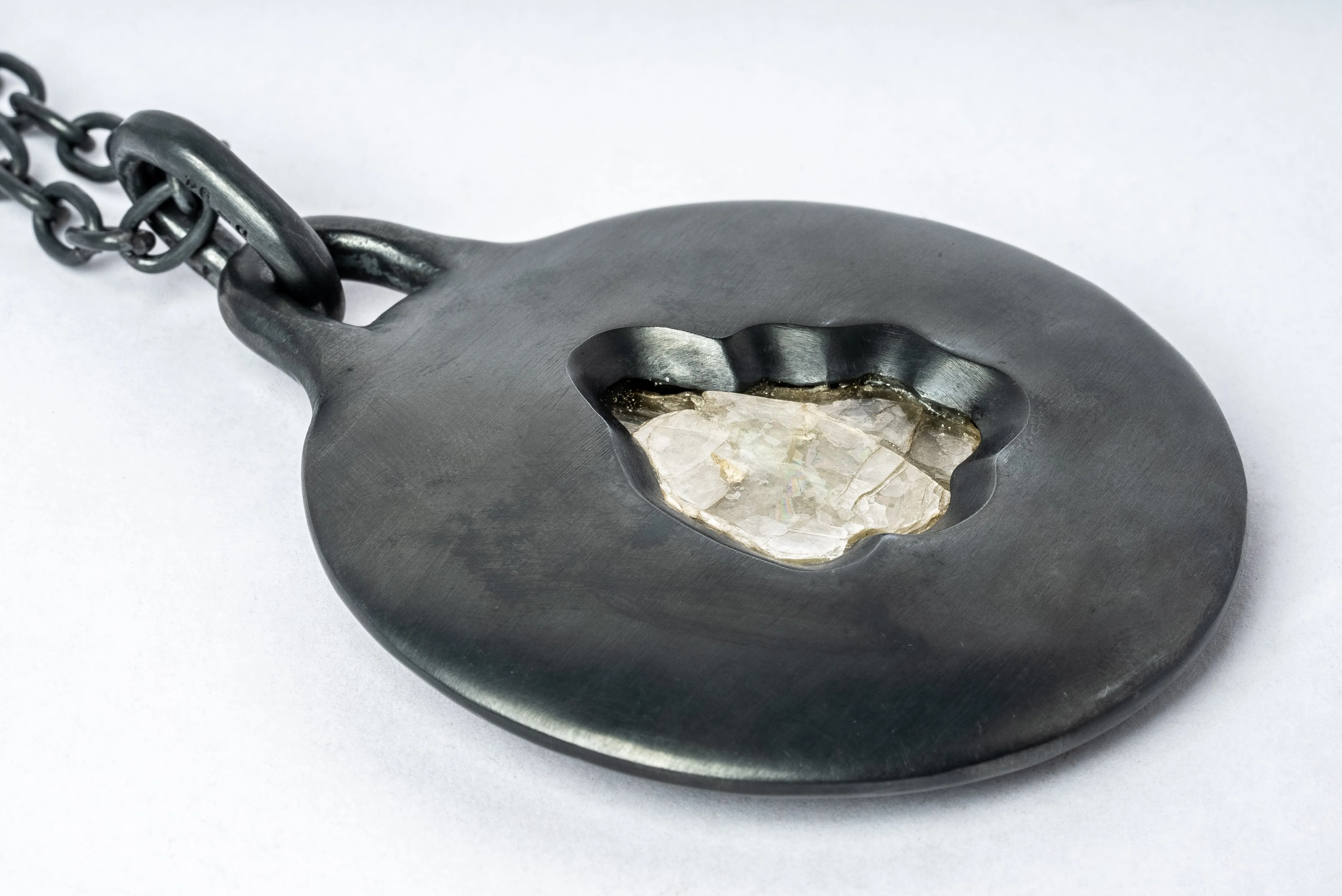 Morphed Disk Necklace (60mm, Apatite, KA+APA) sold by Parts of Four