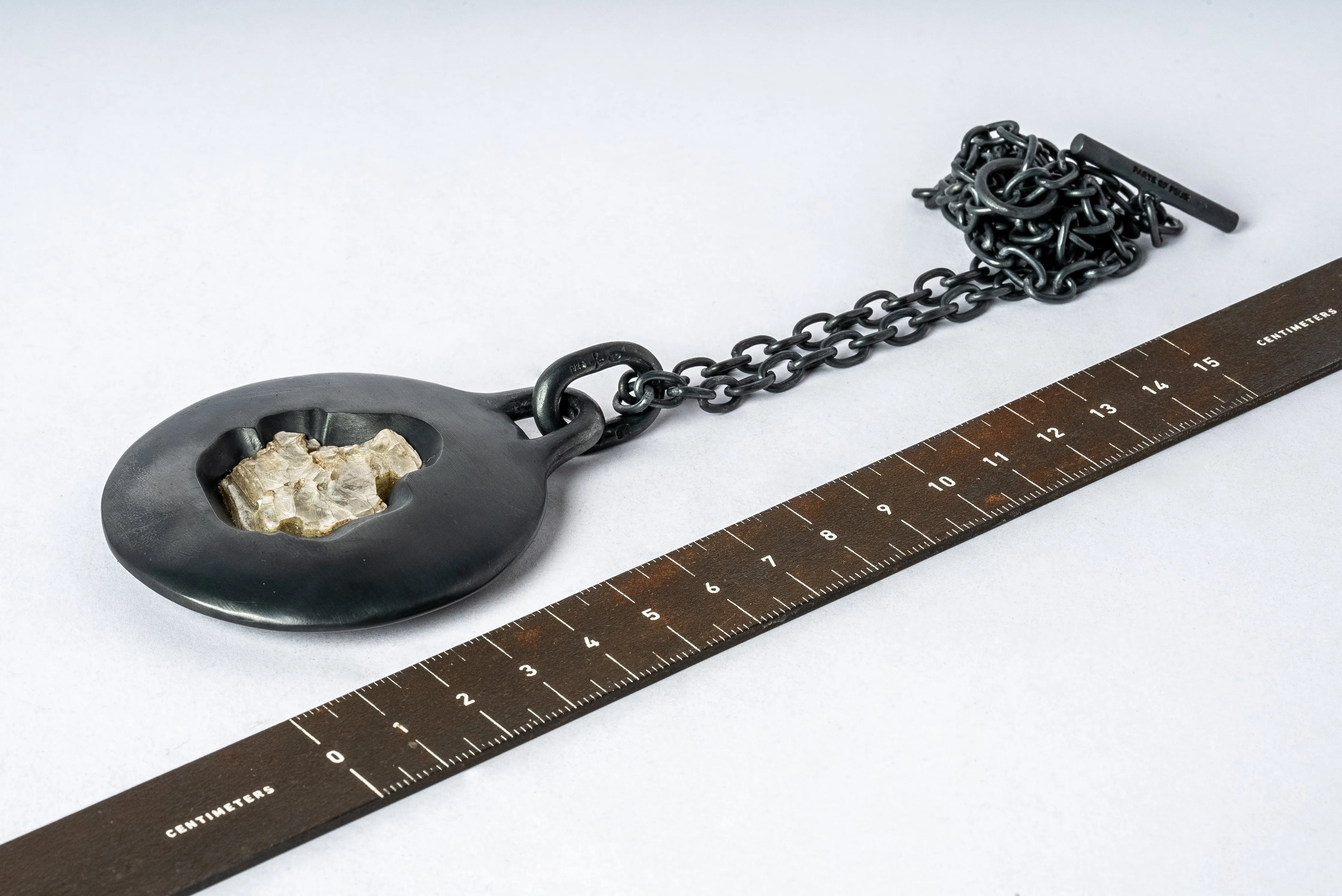 Morphed Disk Necklace (60mm, Apatite, KA+APA) sold by Parts of Four product image thumbnail 4