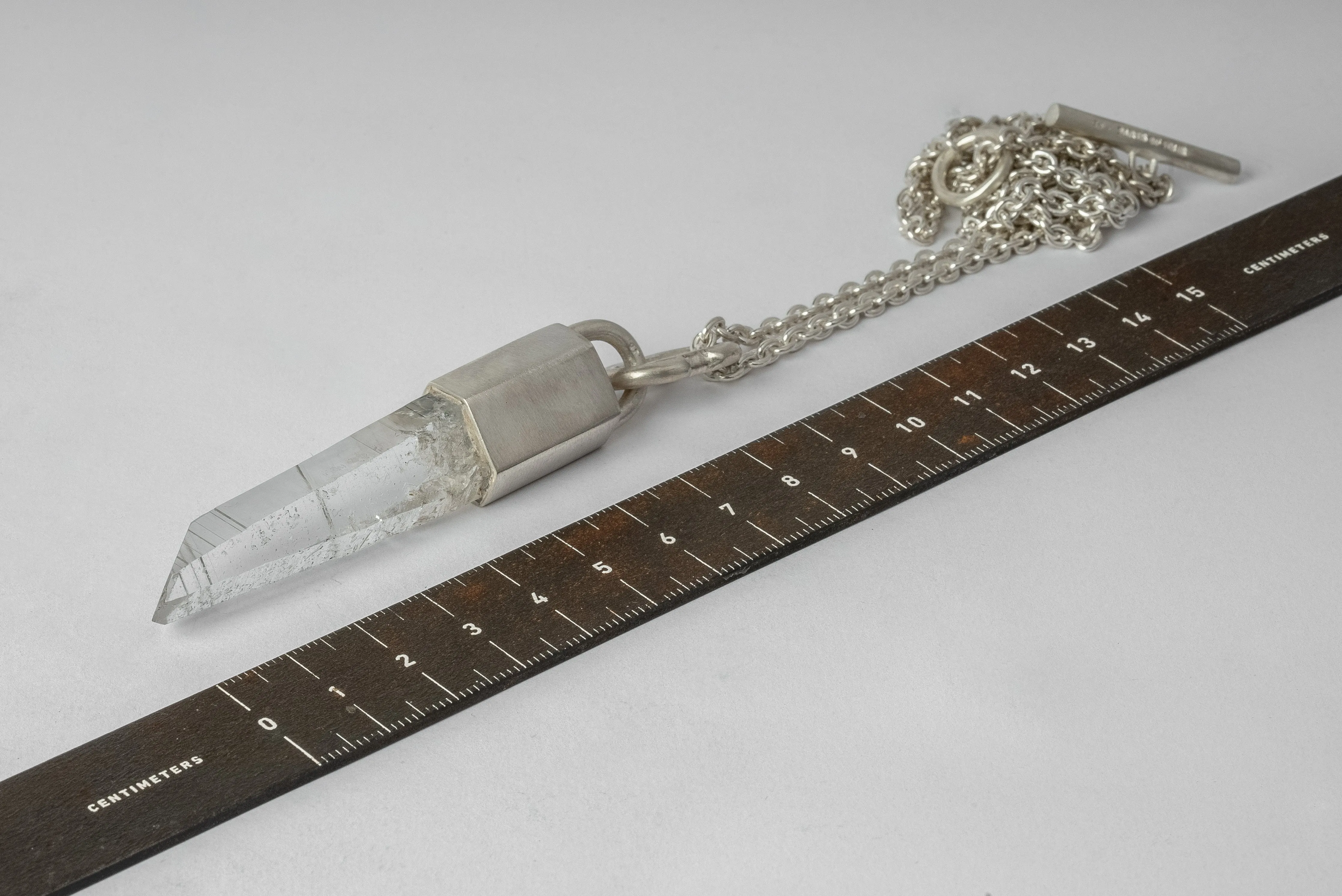 Talisman Necklace (Deco Linked, Lemurian Quartz, MA+LEM) sold by Parts of Four product image thumbnail 4