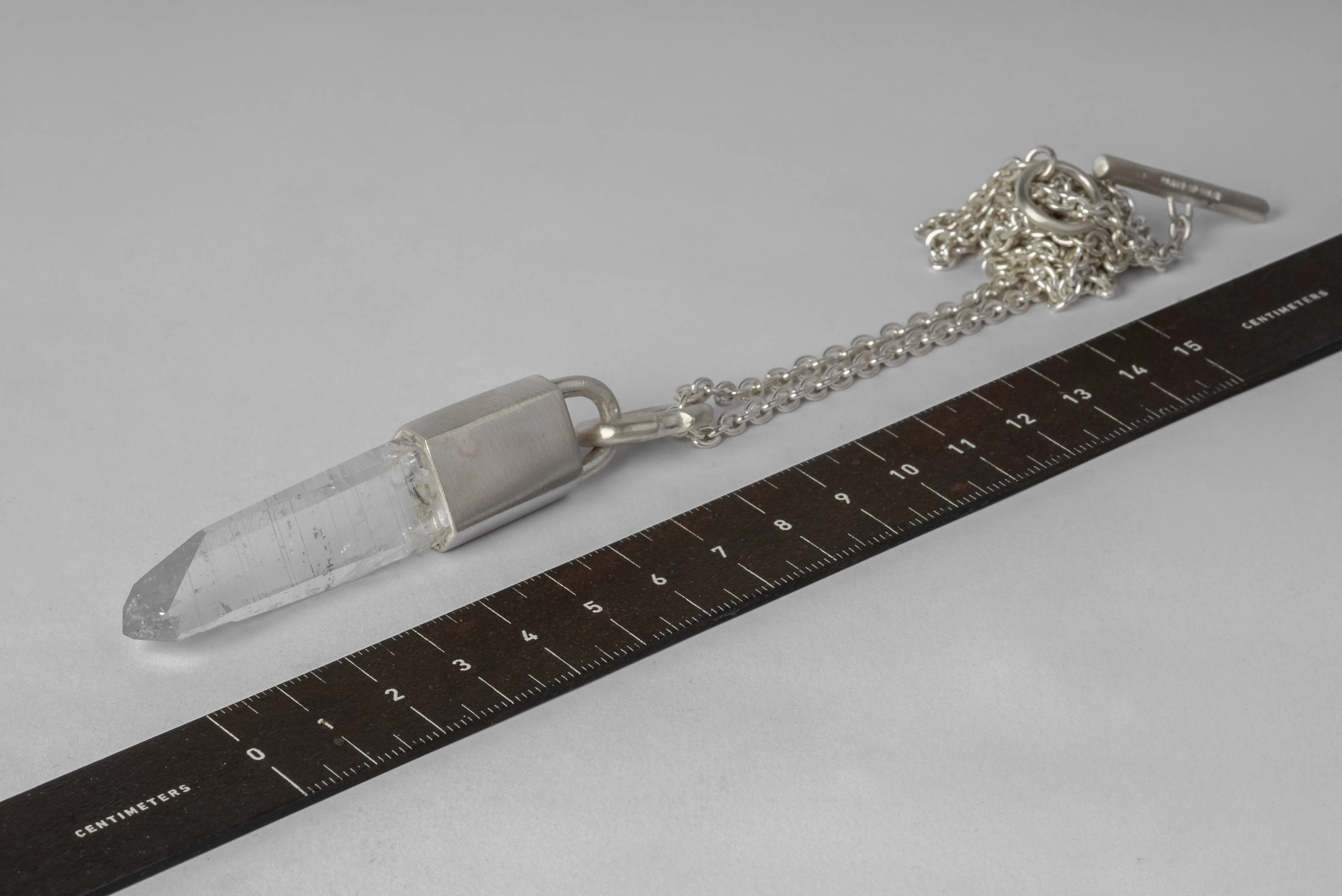 Talisman Necklace (Deco Linked, Lemurian Quartz, MA+LEM) sold by Parts of Four product image thumbnail 4