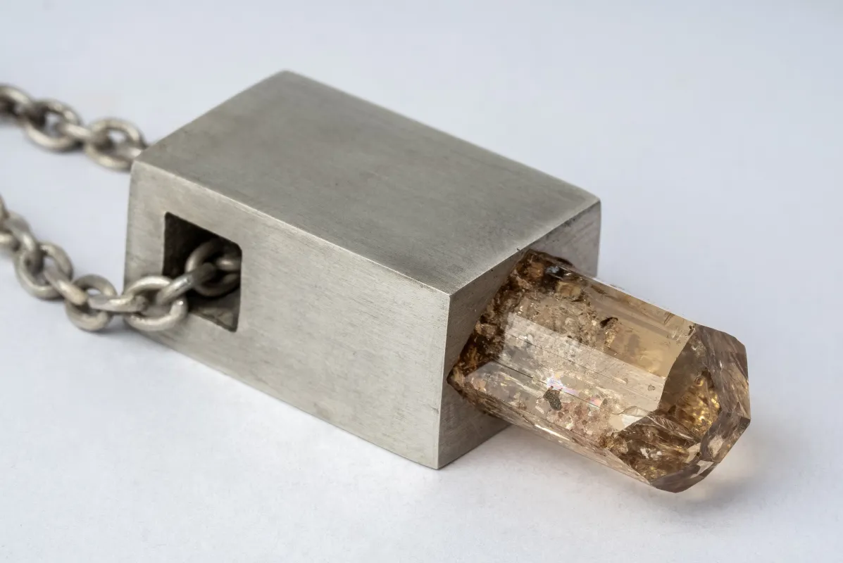 Talisman Cuboid Necklace (Zambian Topaz, DA+TOZ) sold by Parts of Four