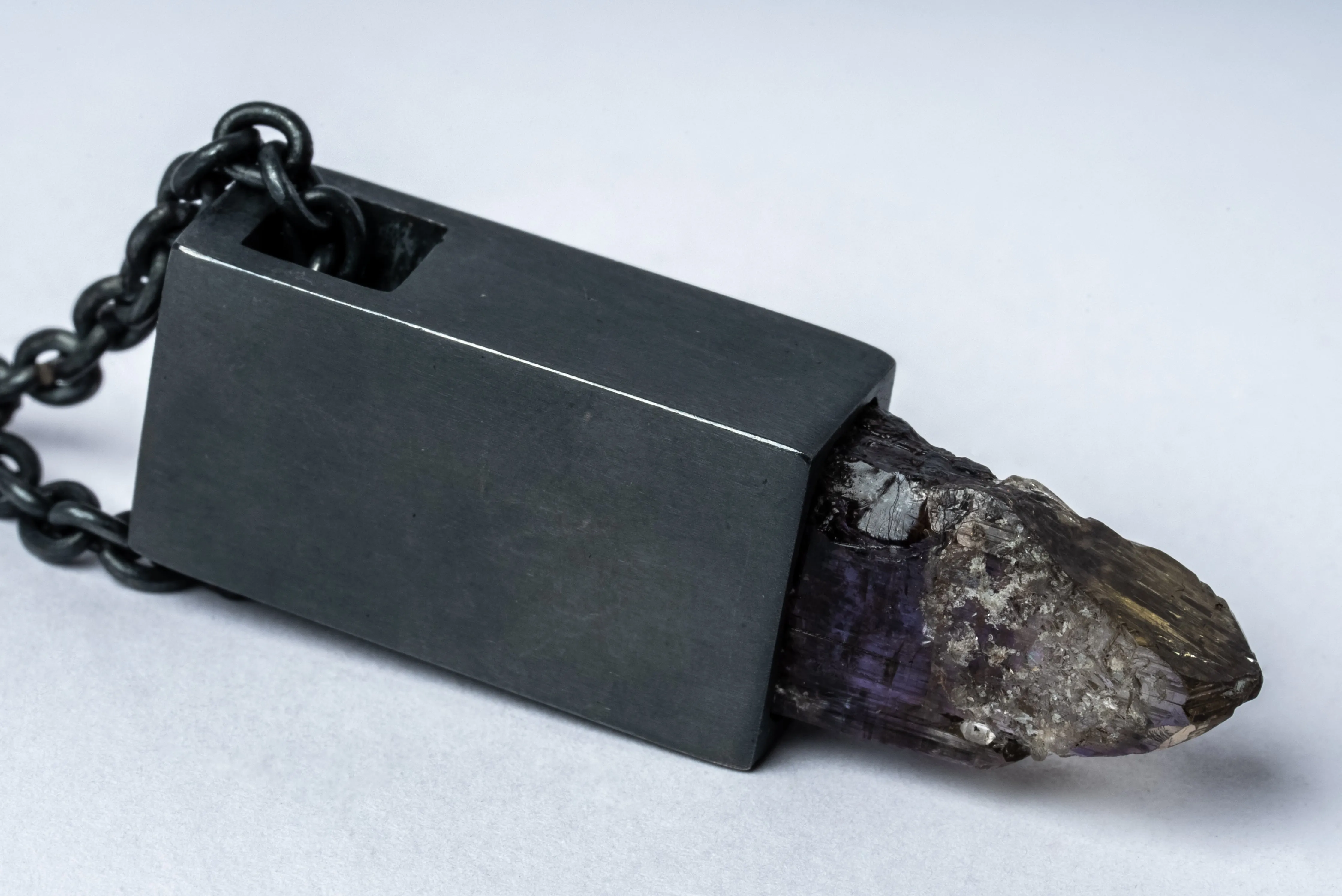 Talisman Cuboid Necklace (Tanzanite, KA+TAN) sold by Parts of Four