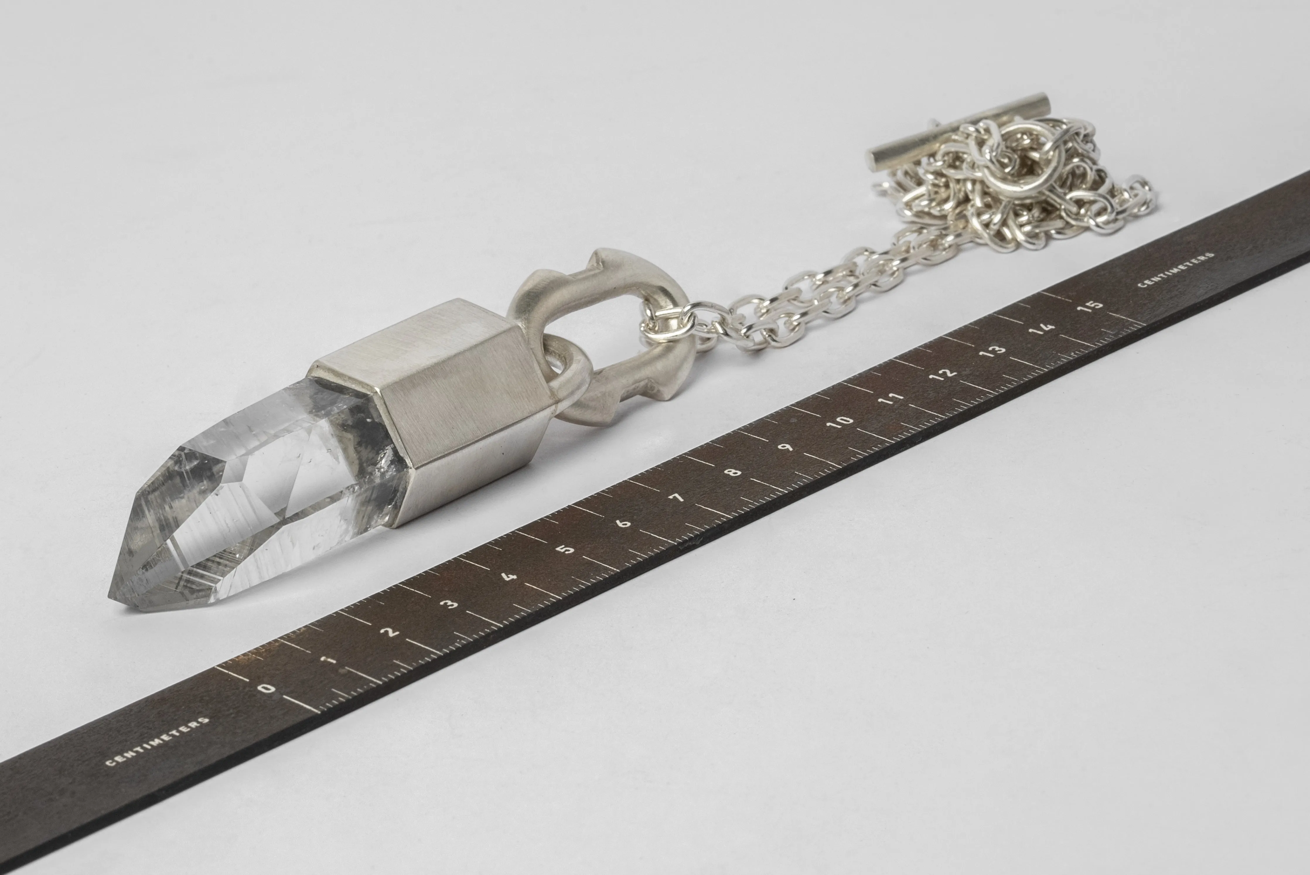 Talisman Necklace (Deco Linked, Lemurian Quartz, MA+LEM) sold by Parts of Four product image thumbnail 4
