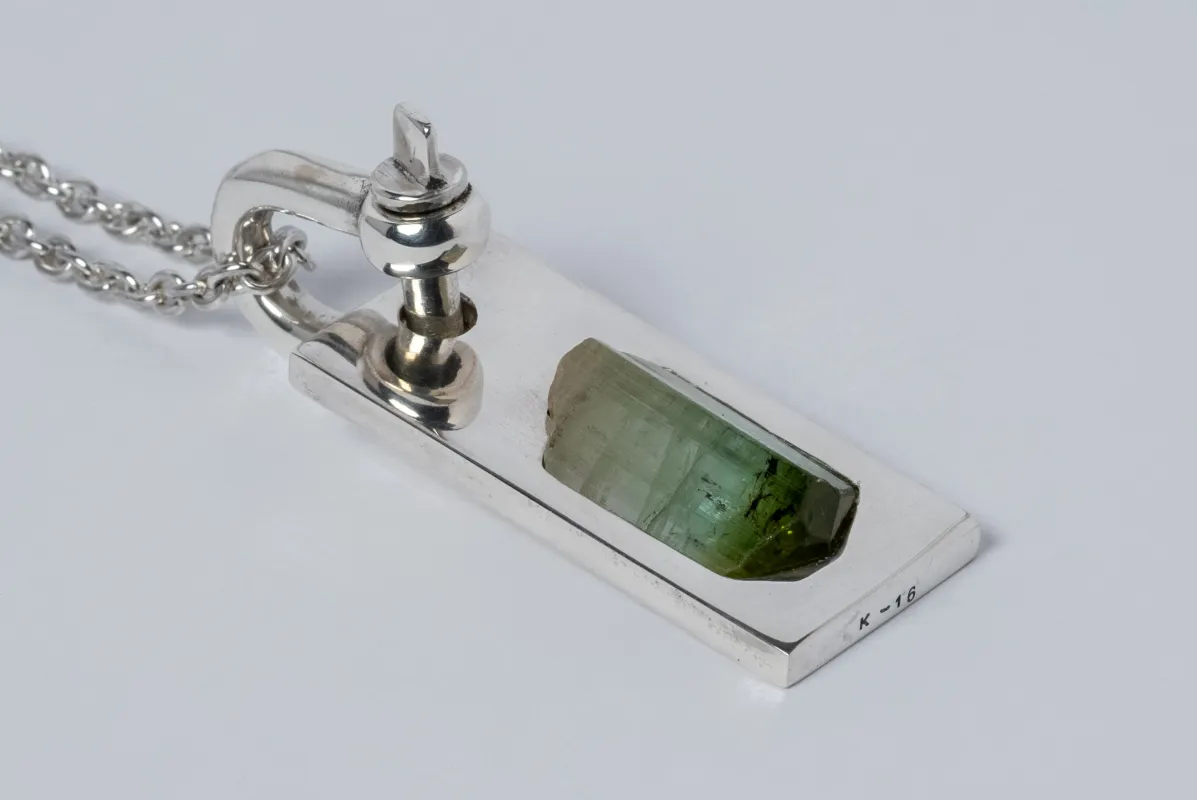 Plate Necklace (U-Bolt Var., Adaptation, Verdelite, PA+VER) sold by Parts of Four