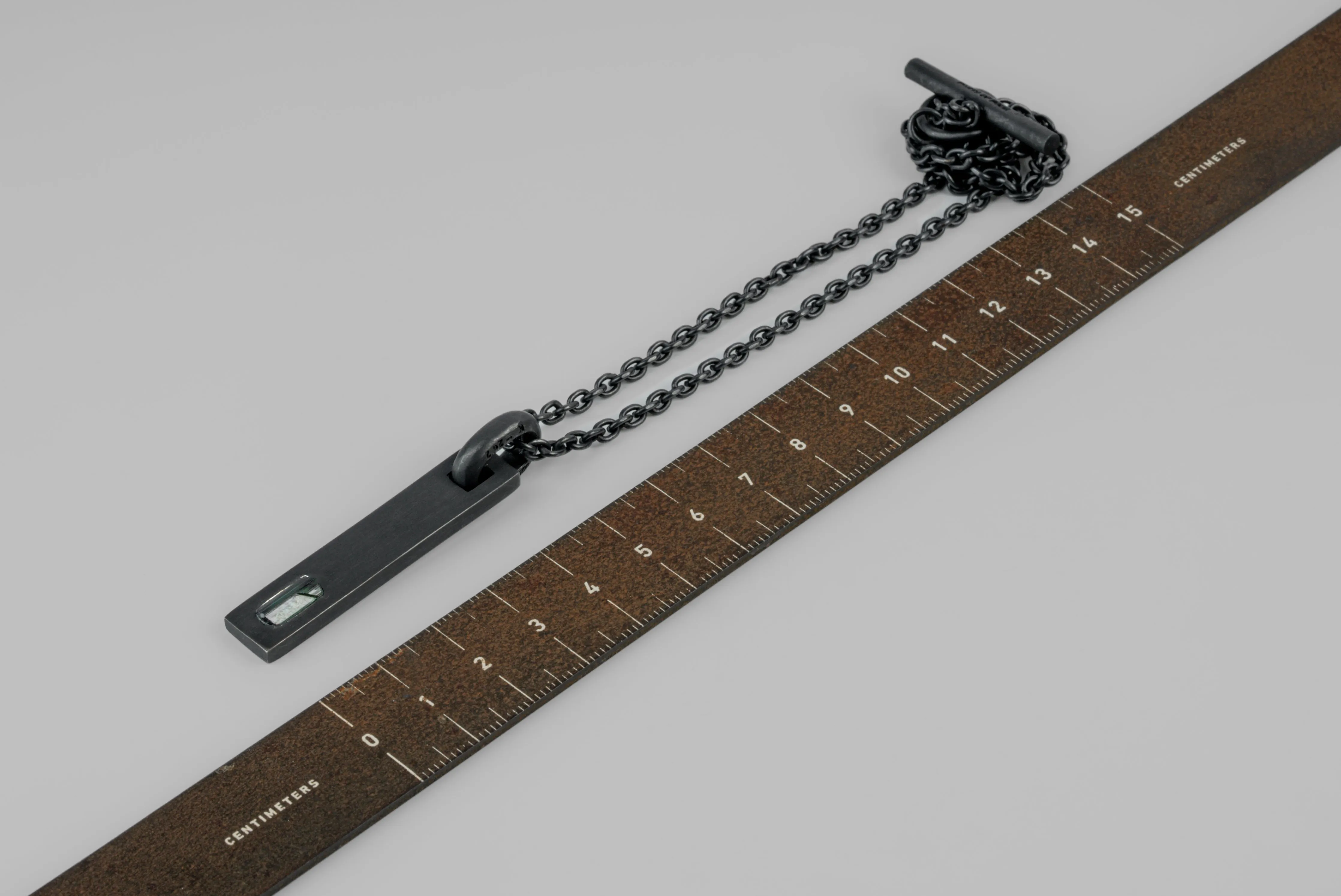 Plate Necklace (50cm, Adaptation, Verdelite, KA+VER) sold by Parts of Four product image thumbnail 5