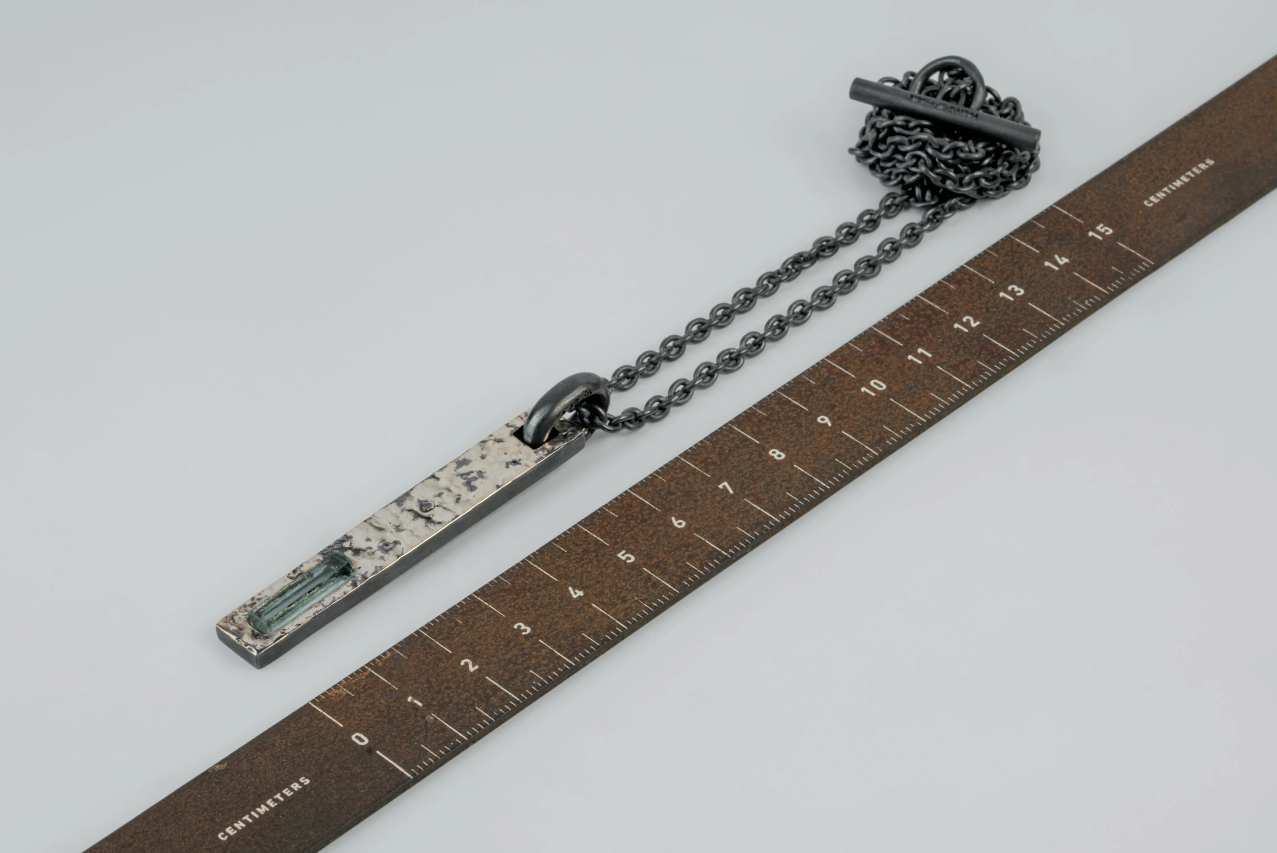 Plate Necklace (Fuse, Adaptation, Beryl, KA10KW+BER) sold by Parts of Four product image thumbnail 5