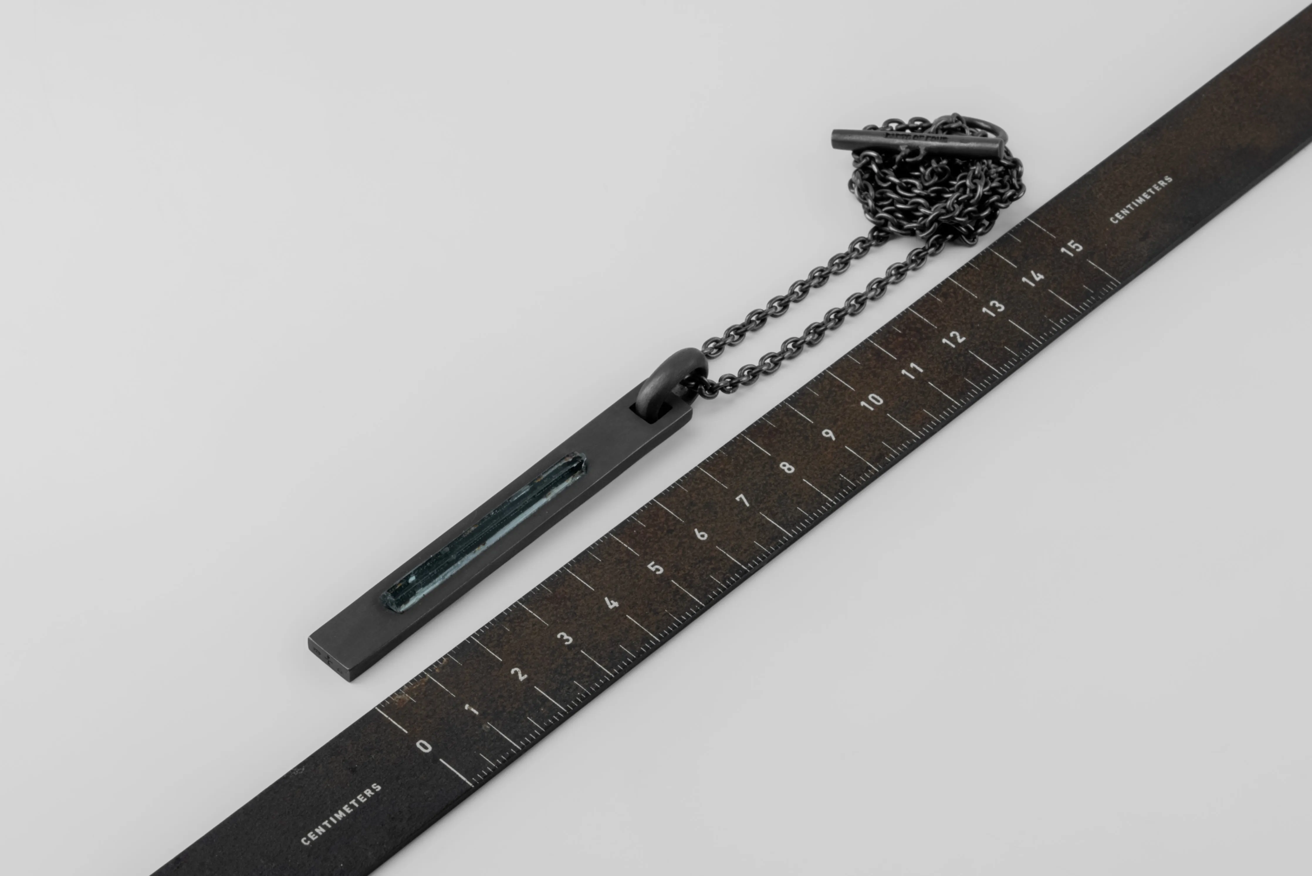 Plate Necklace (Adaptation, Emerald, KA+EMER) sold by Parts of Four product image thumbnail 5