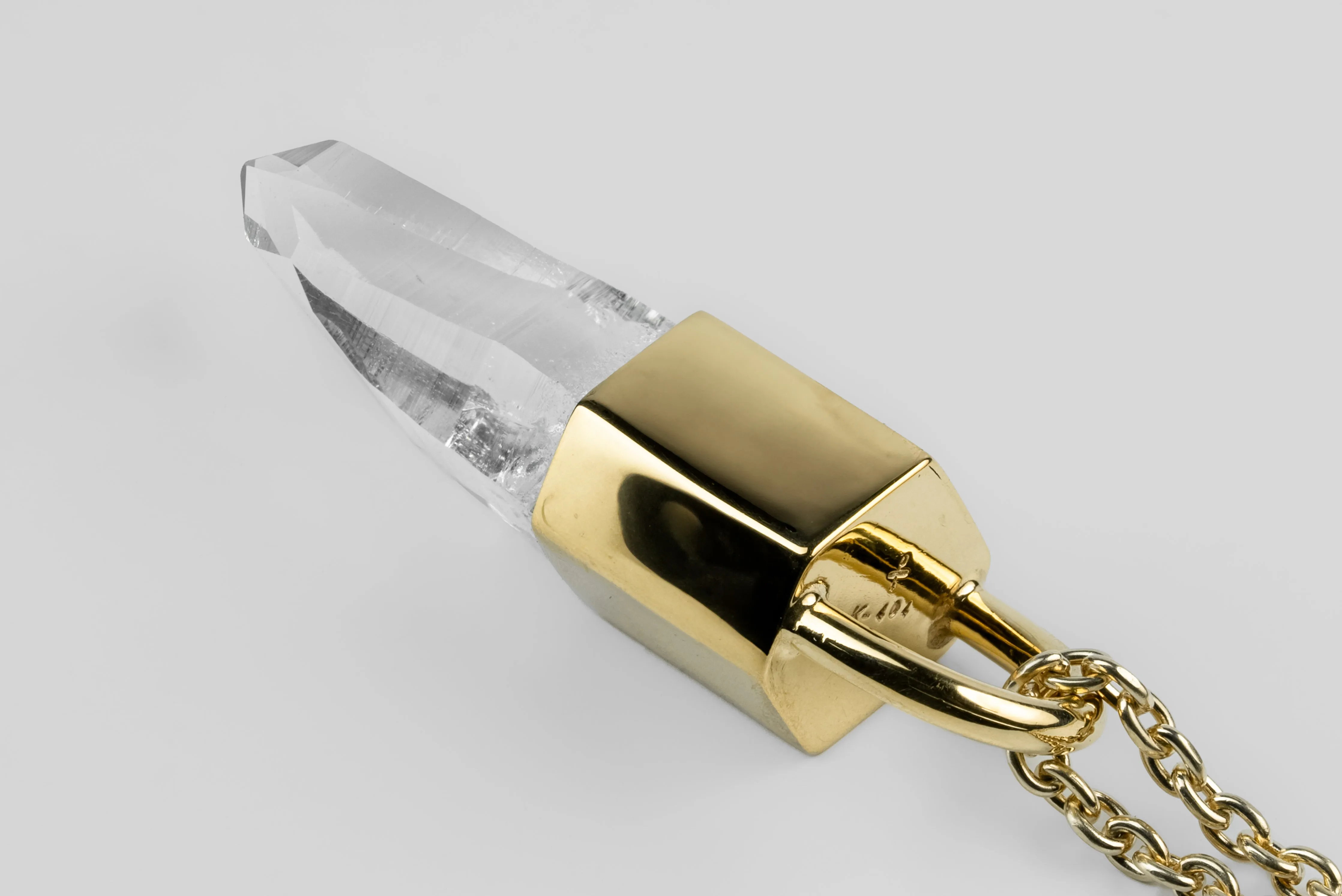 Talisman Necklace (Lemurian Quartz, YGA+LEM) sold by Parts of Four product image thumbnail 2