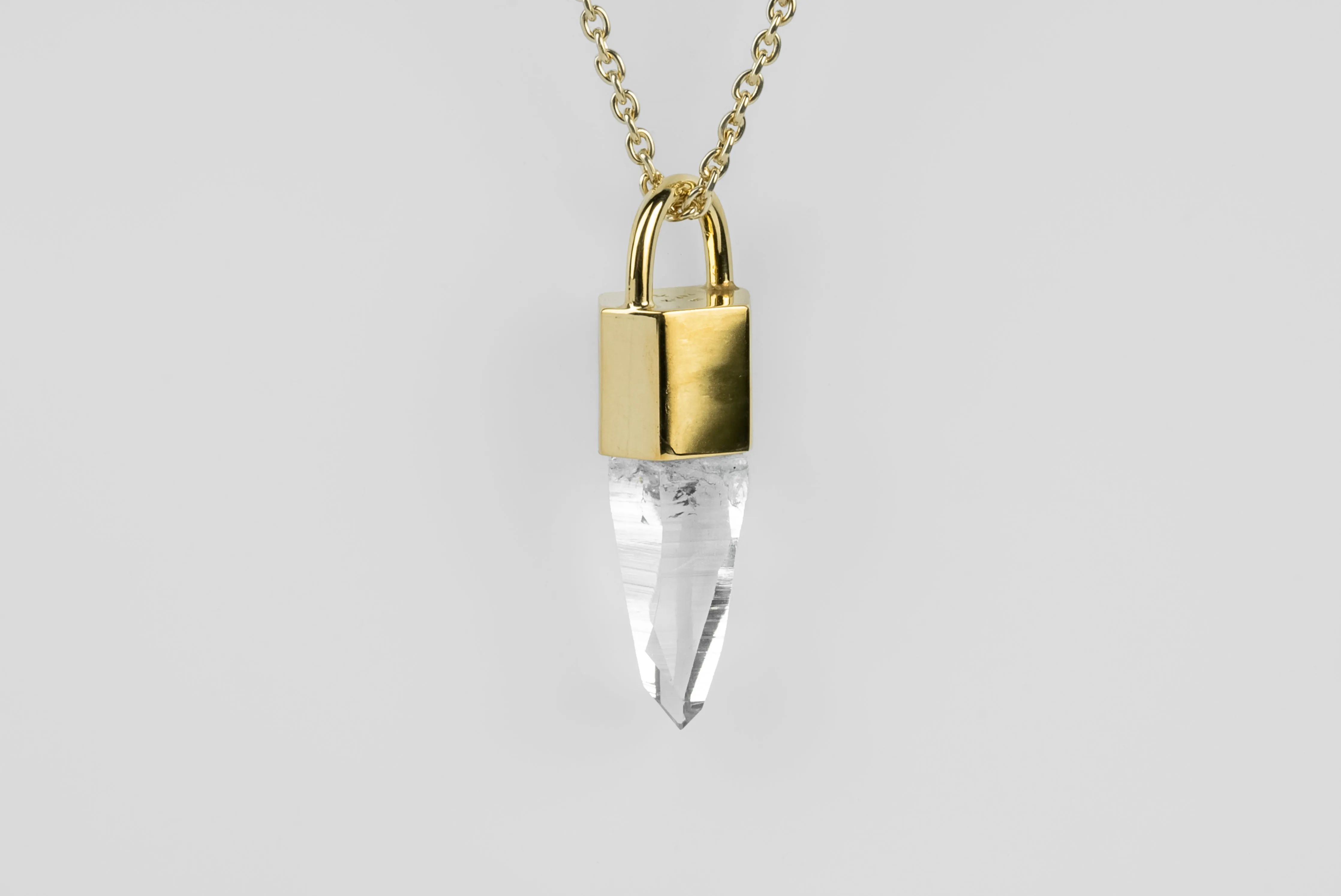 Talisman Necklace (Lemurian Quartz, YGA+LEM) sold by Parts of Four product image thumbnail 3