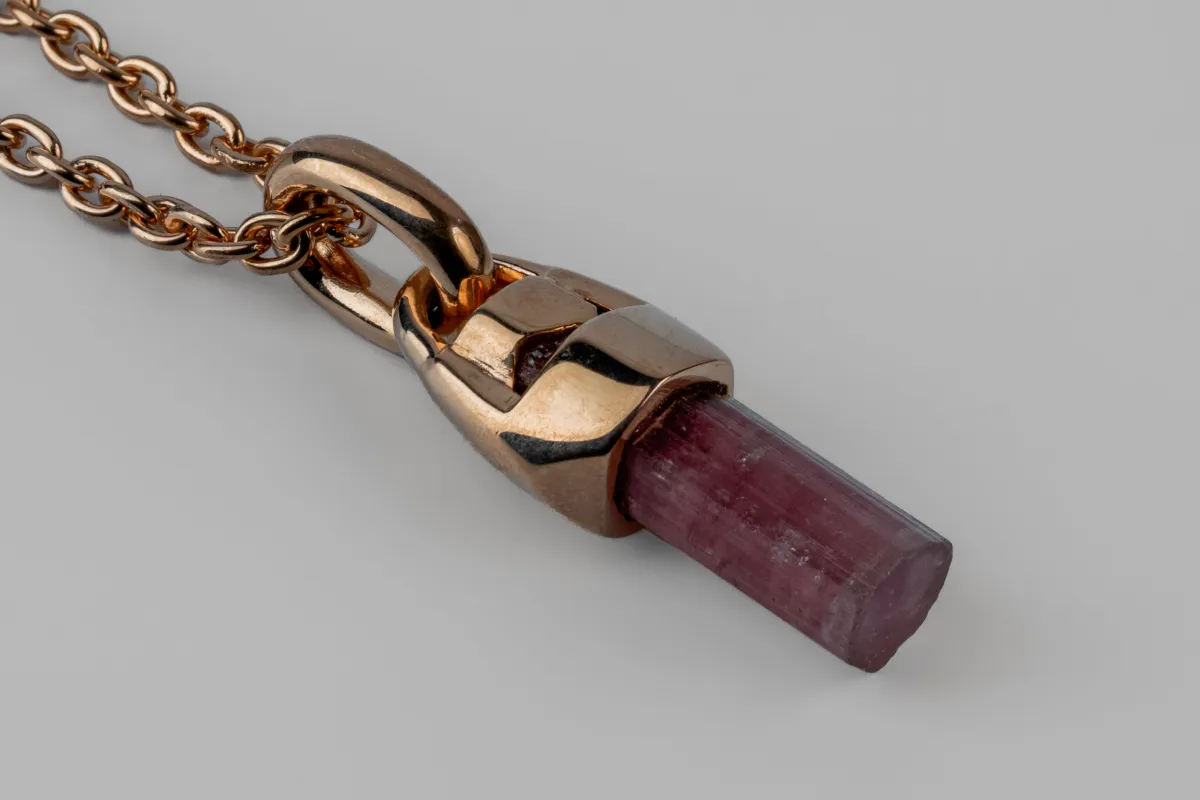 Talisman Necklace (50cm, Brace-Held, Healed, Rubellite, YMA+RBL) sold by Parts of Four