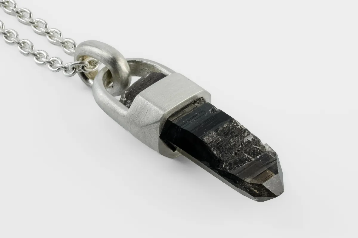 Talisman Necklace (Brace-Held, Smoky Quartz, MA+SQ) sold by Parts of Four