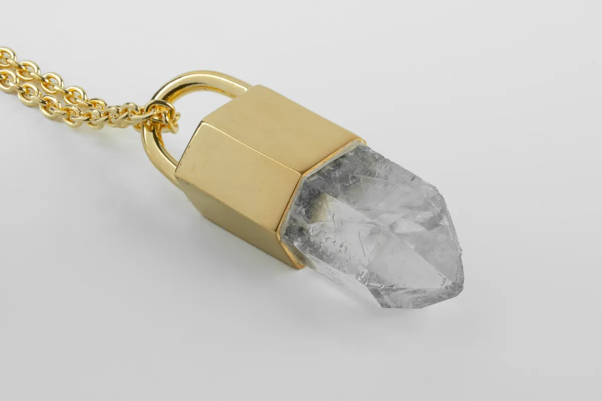 Talisman Necklace (Mondo Quartz, YG+YGA+QQ) sold by Parts of Four