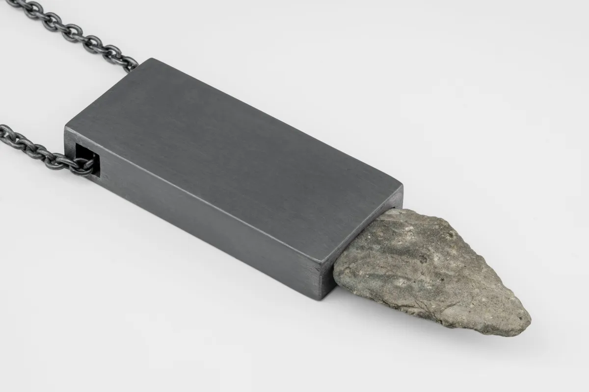 Arrowhead Amulet Cuboid Necklace (KA+ARW) sold by Parts of Four