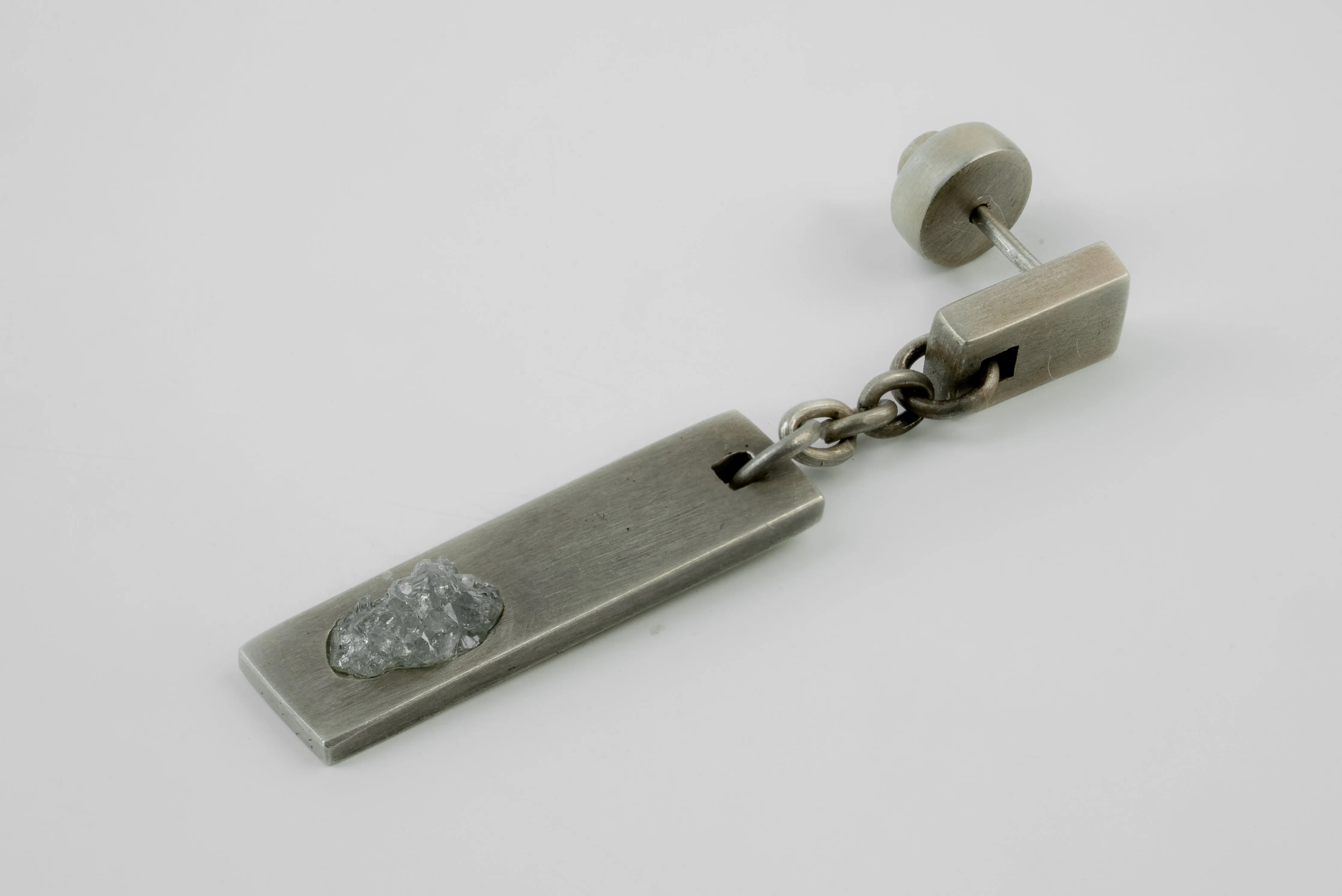 Talisman Plate Dangle Earring (Zincite, DA+ZIN) sold by Parts of Four