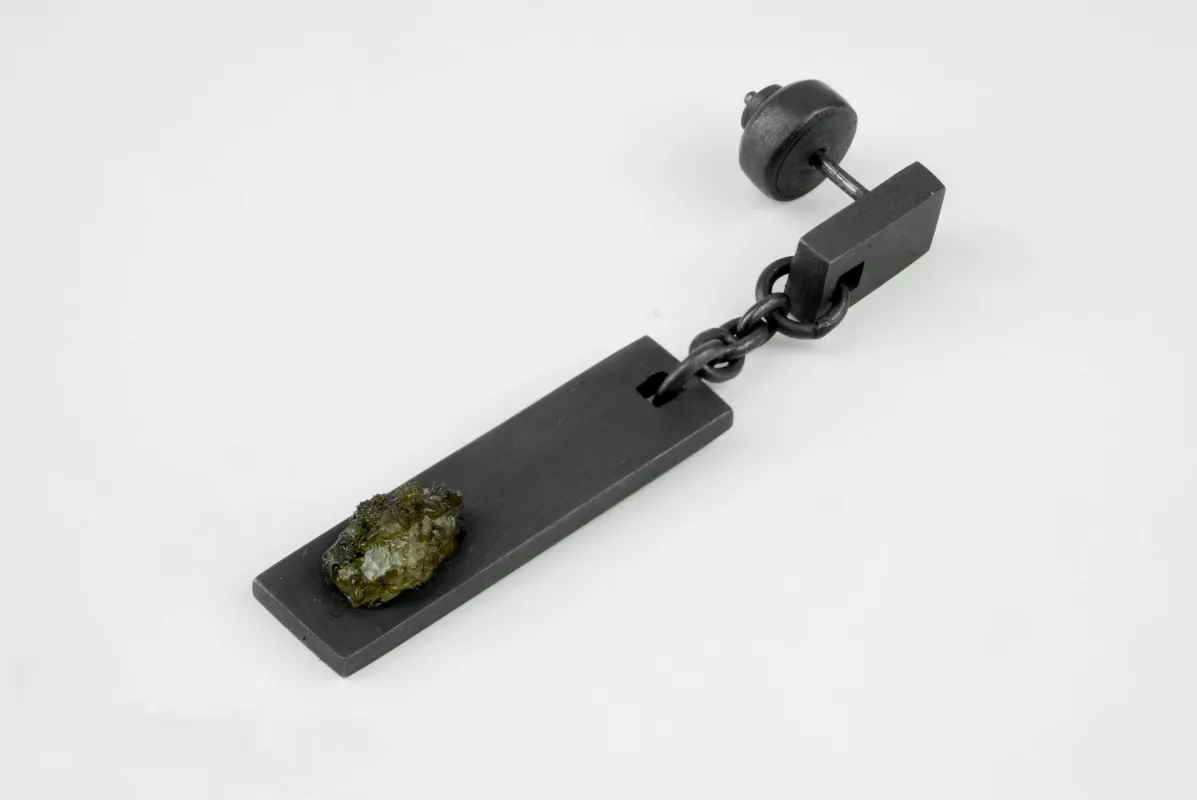 Talisman Plate Dangle Earring (Zincite, KA+ZIN) sold by Parts of Four