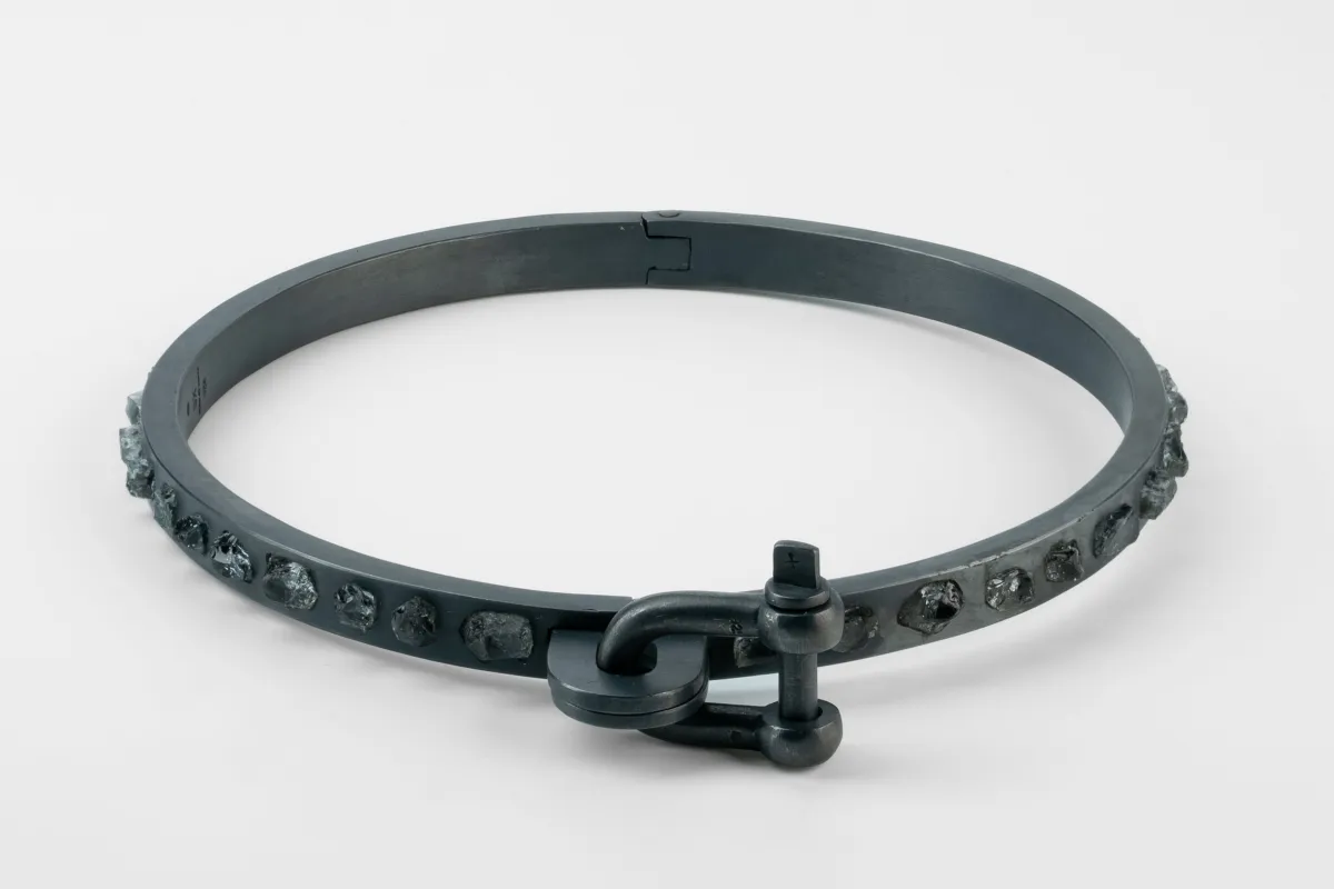 Neck Cuff (Embed, Aquamarine, 9mm, KA+AQU) sold by Parts of Four