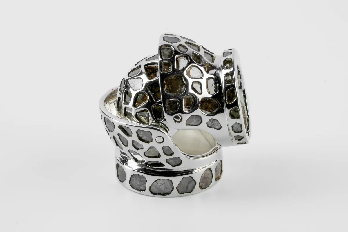 Parts of Four × Fangophilia—Joint Ring Bands (Full Mega Pavé, Chunky, PA+DIA) sold by Parts of Four